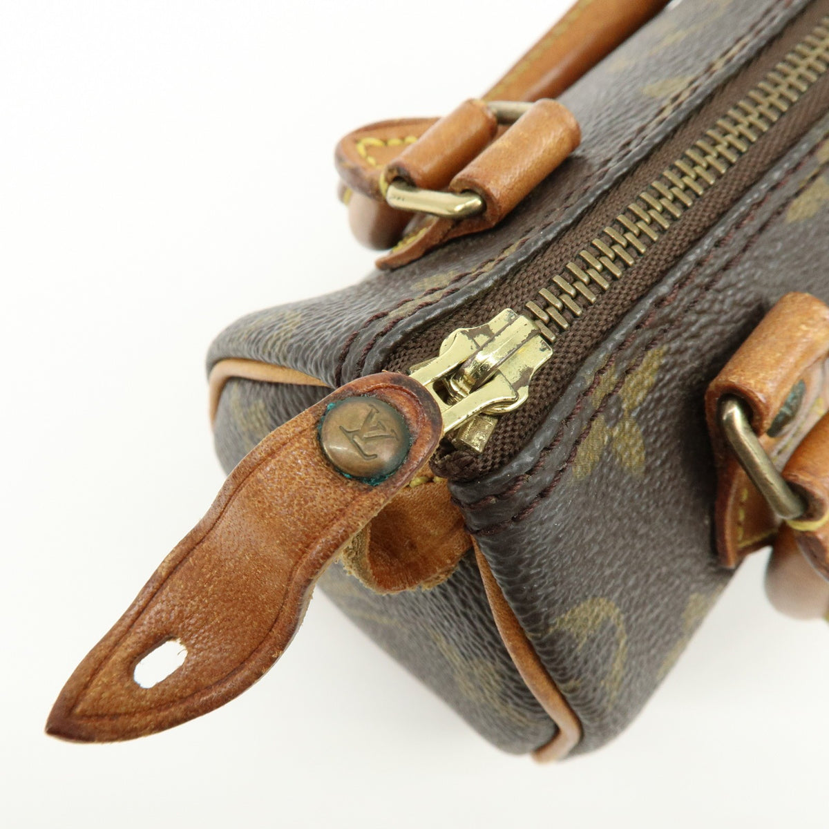 Louis Vuitton Speedy Mini Hl Monogram Canvas Brown Canvas Handbag (Pre-Owned)