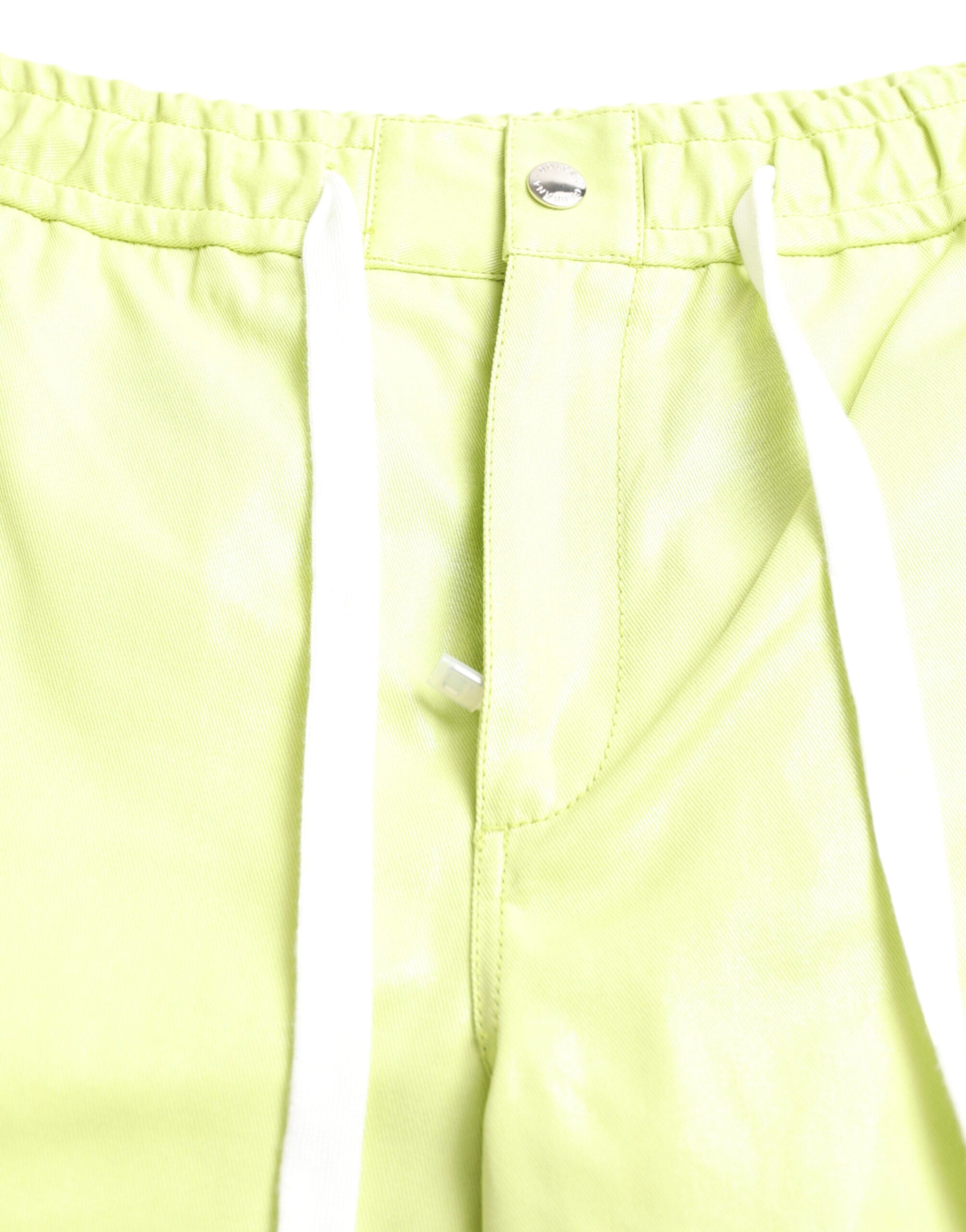Dolce & Gabbana Light Green Cotton Men Cargo Bermuda Men's Shorts