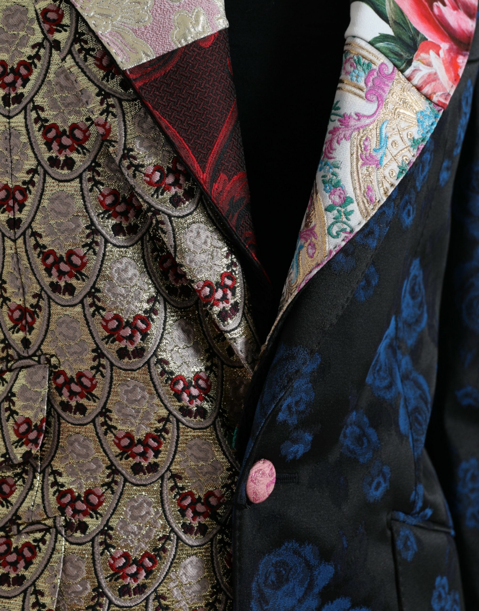 Dolce & Gabbana Multicolor Floral Patchwork Jacquard Women's Jacket