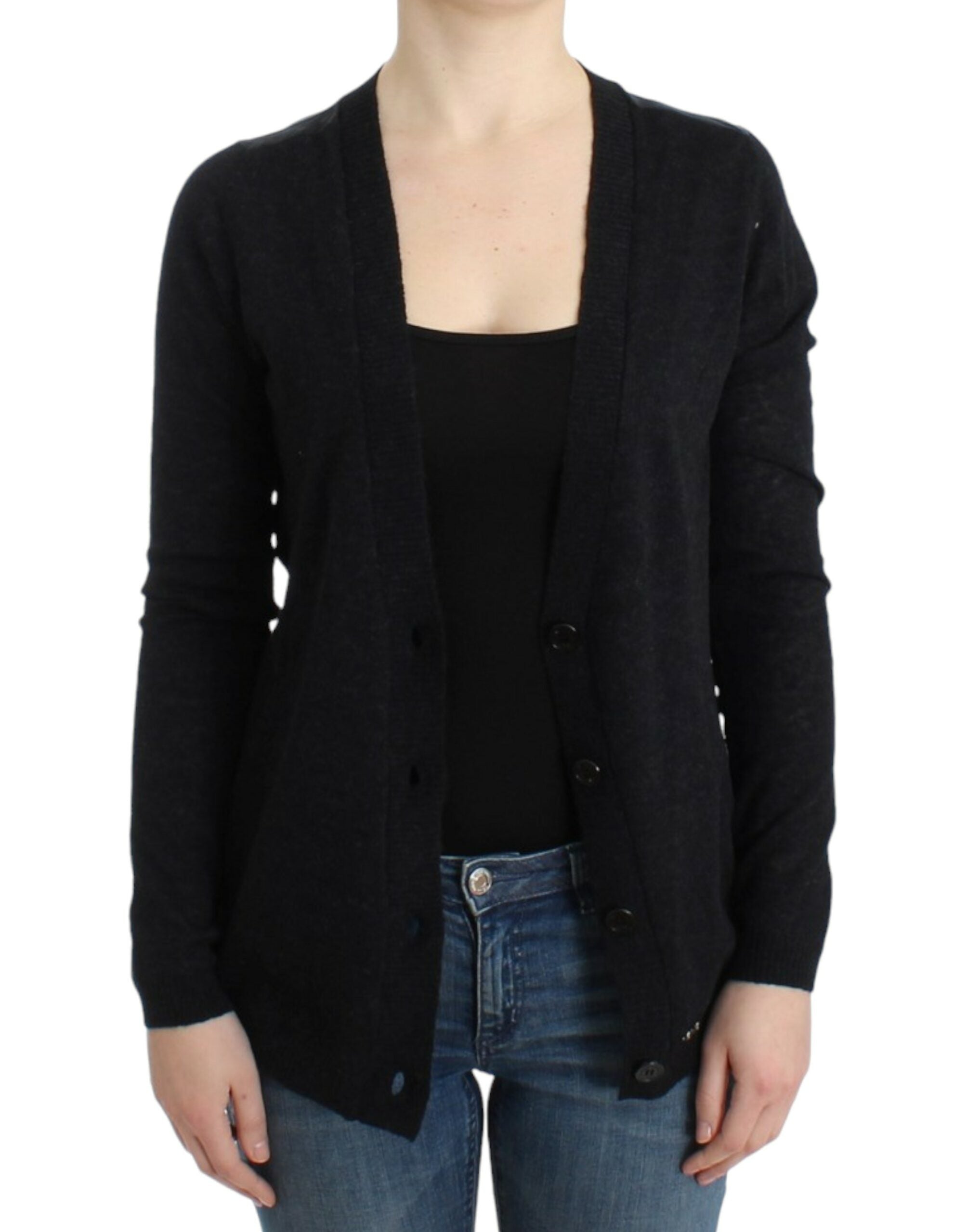 Costume National Gray wool alpaca Women's cardigan