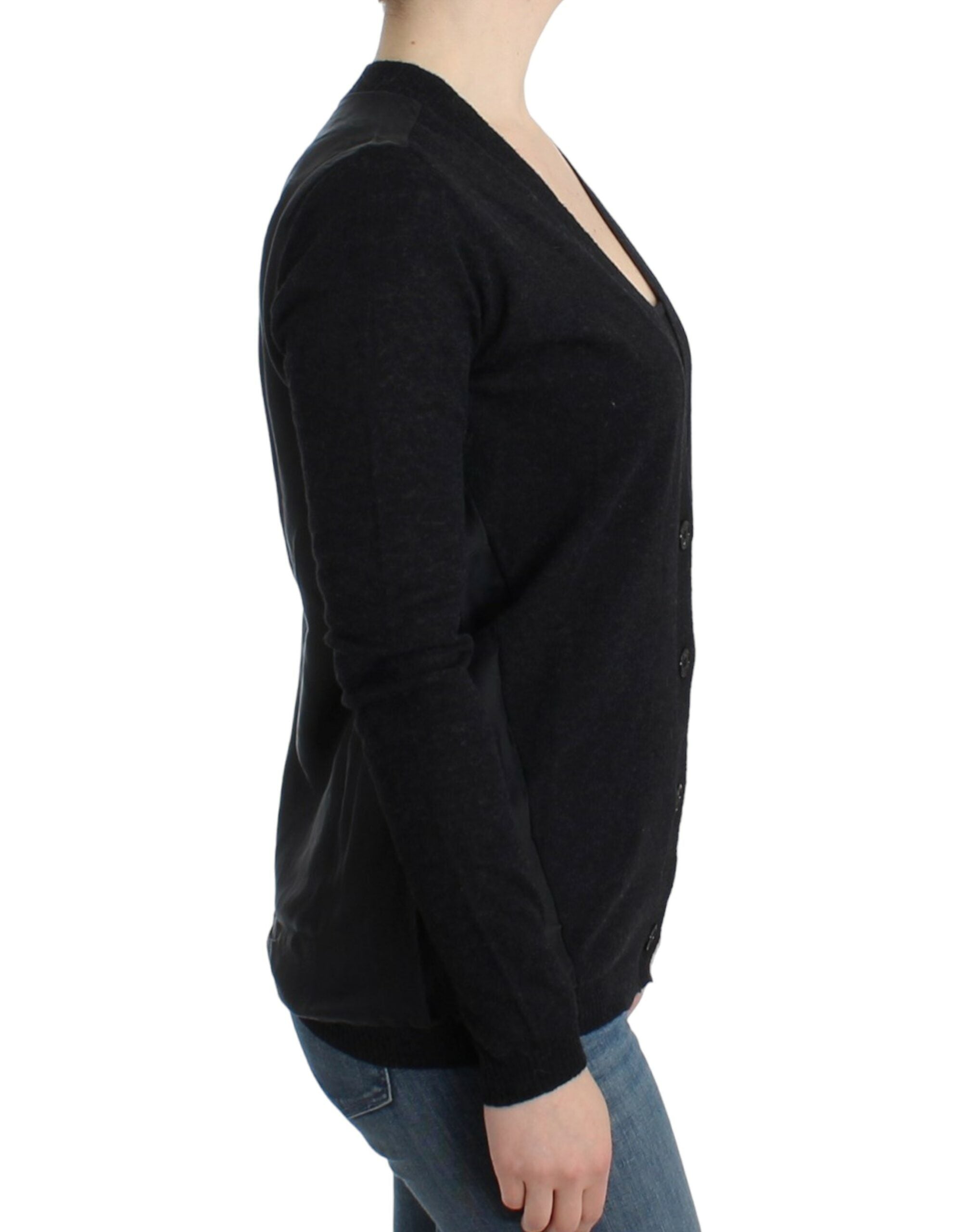 Costume National Gray wool alpaca Women's cardigan