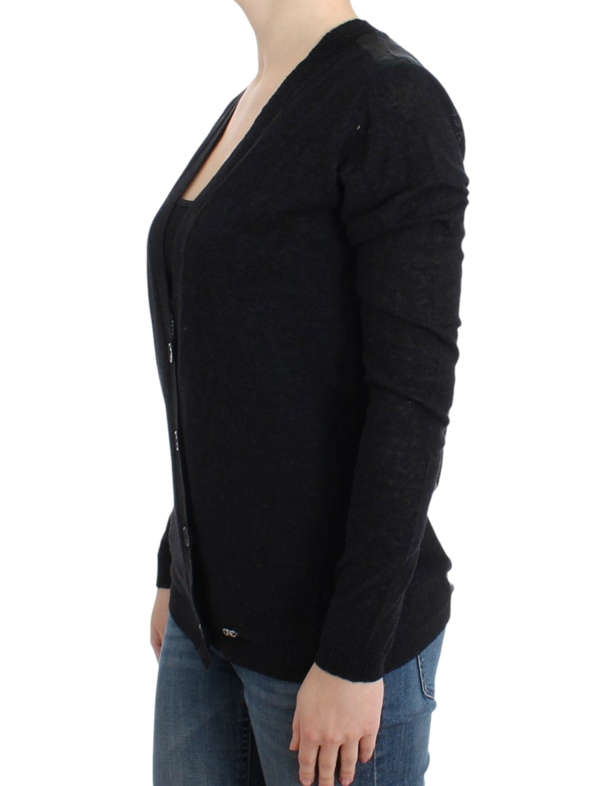 Costume National Gray wool alpaca Women's cardigan