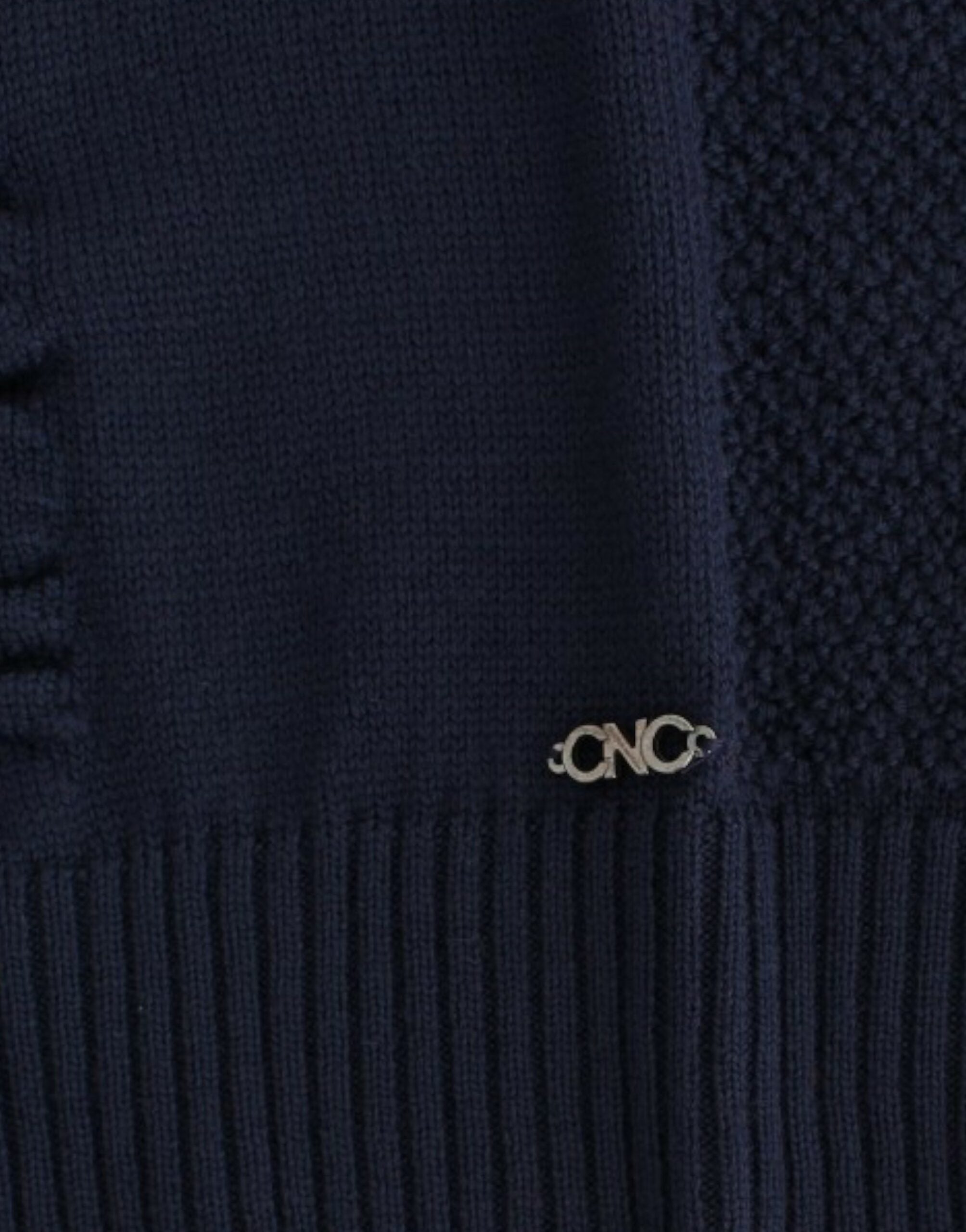 Costume National Dark blue V-neck wool Women's sweater
