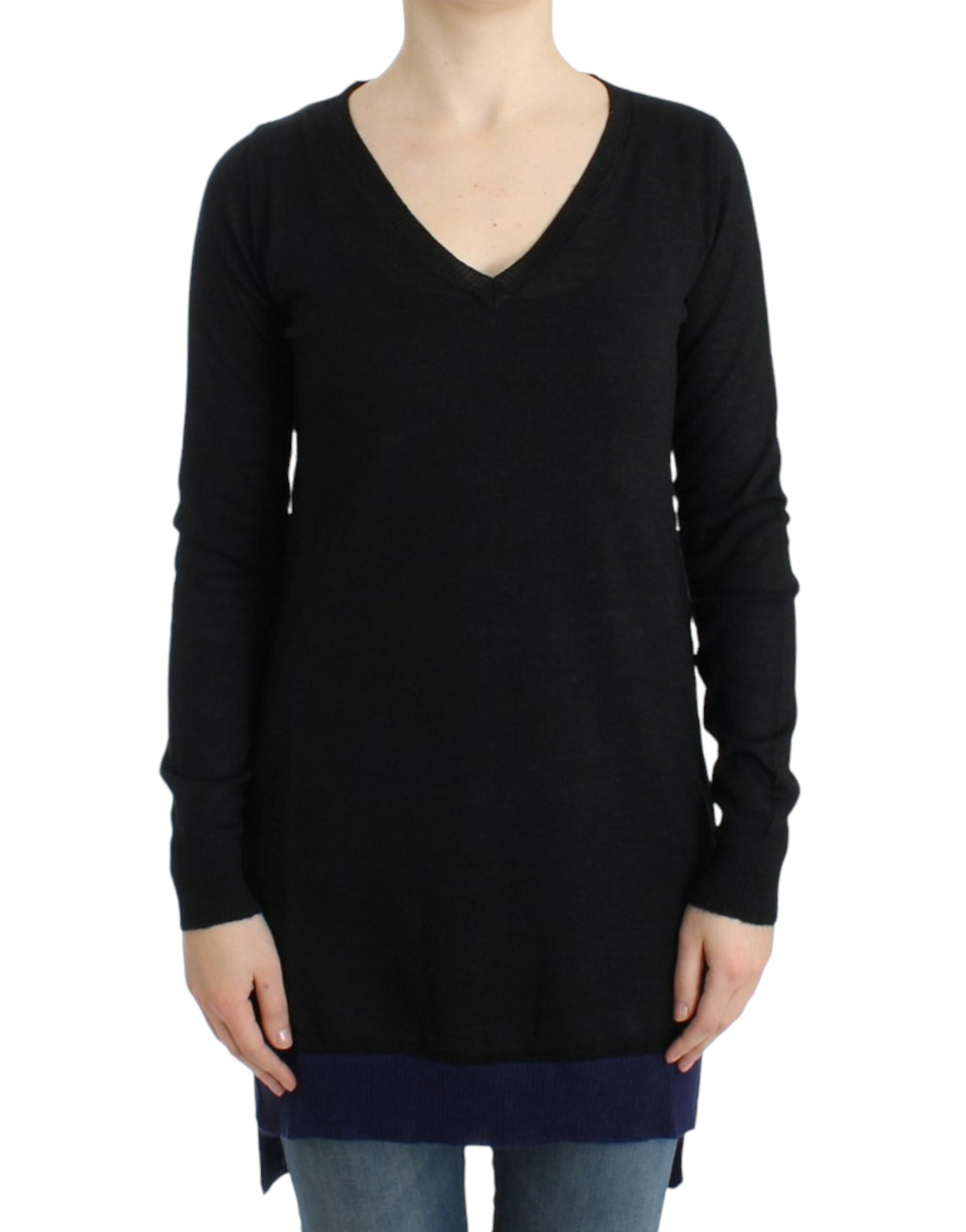 Costume National Black V-neck lightweight Women's sweater