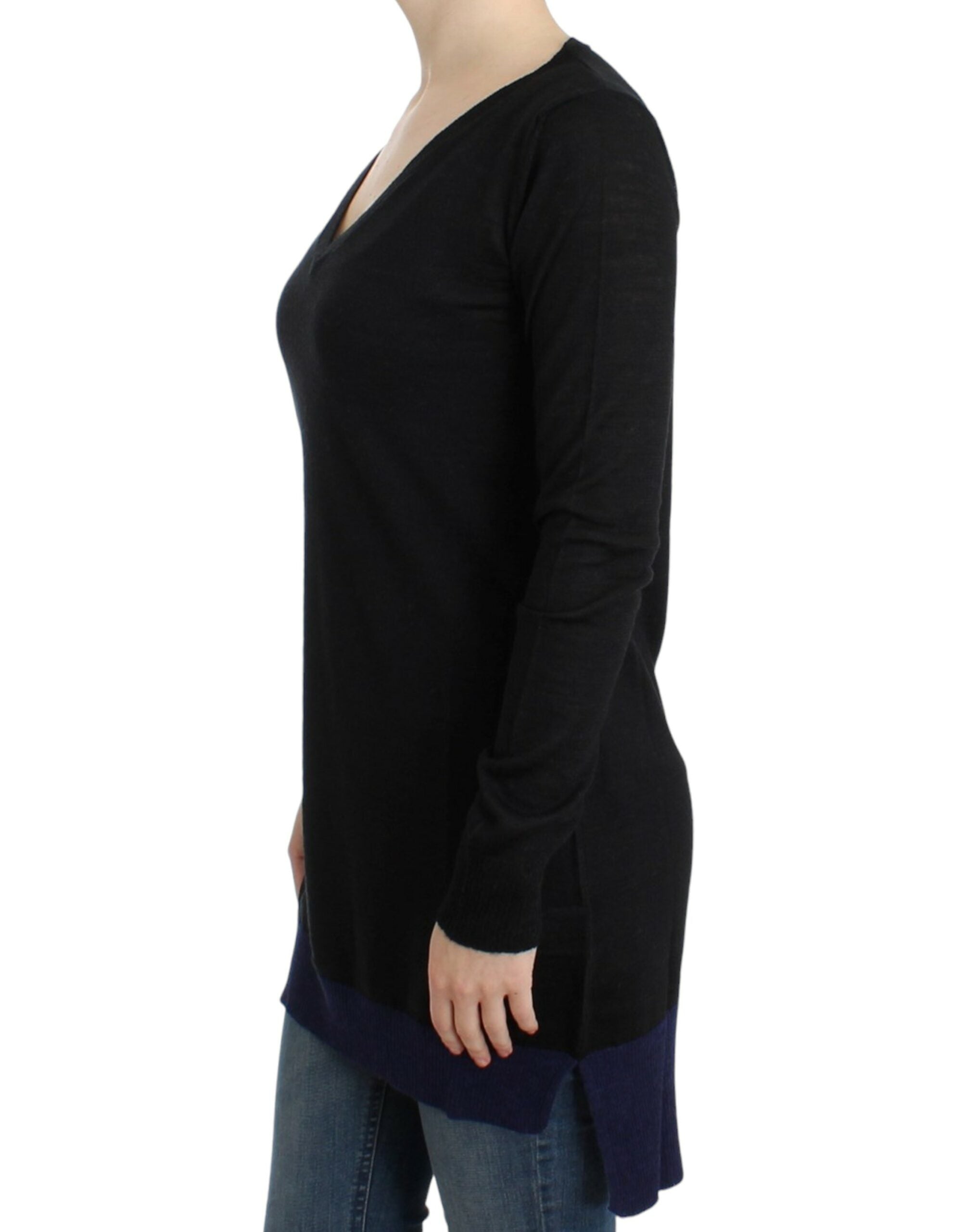 Costume National Black V-neck lightweight Women's sweater