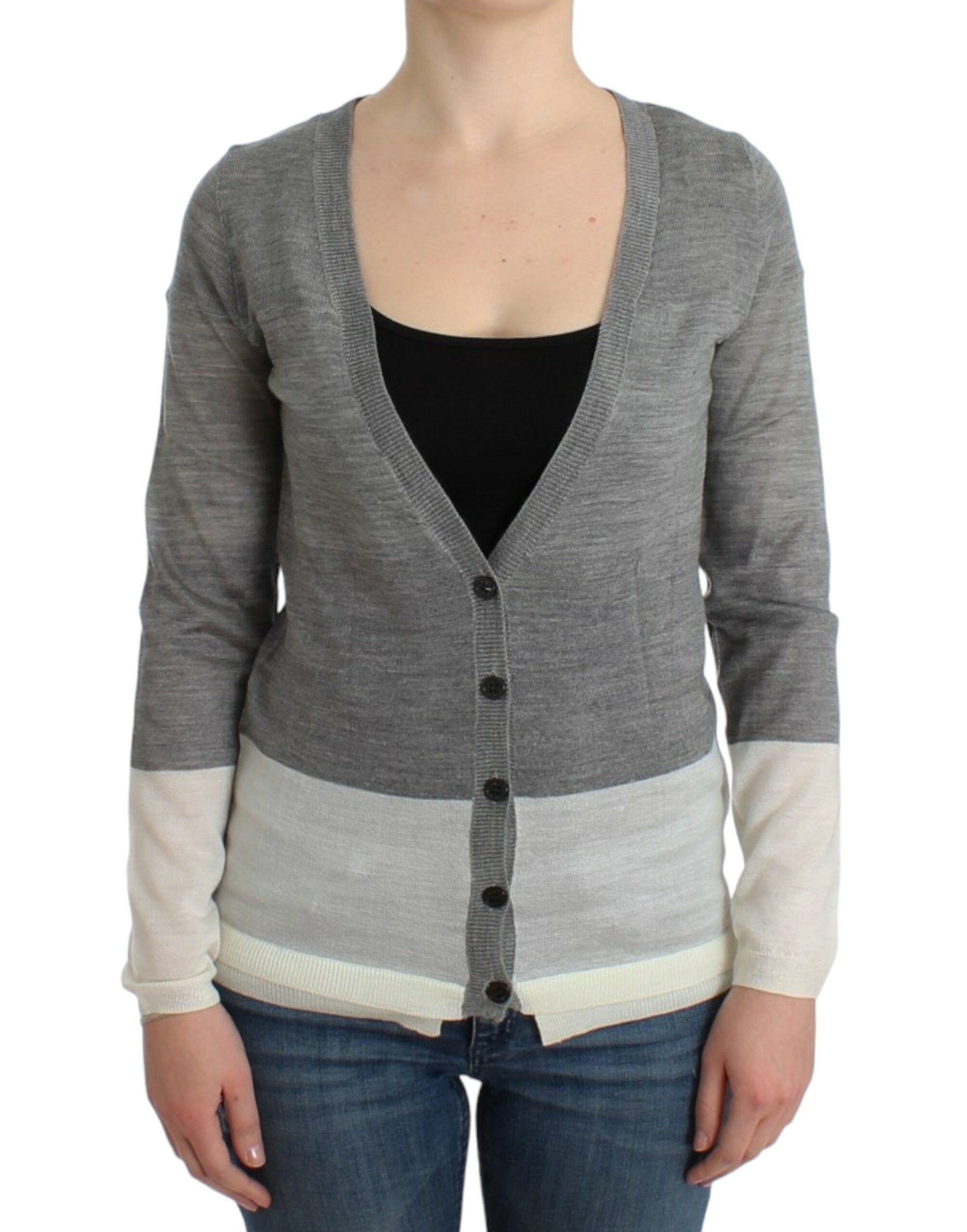 Costume National Chic Gray Lightweight Women's Cardigan