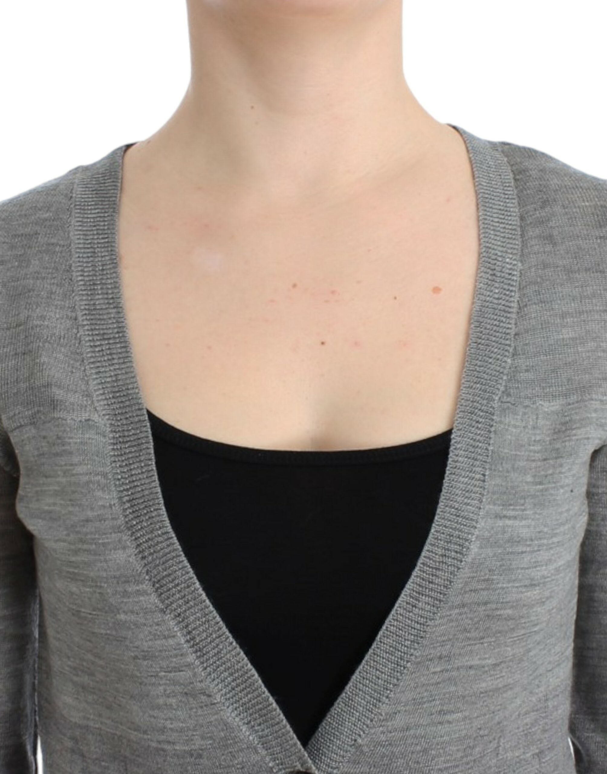 Costume National Chic Gray Lightweight Women's Cardigan