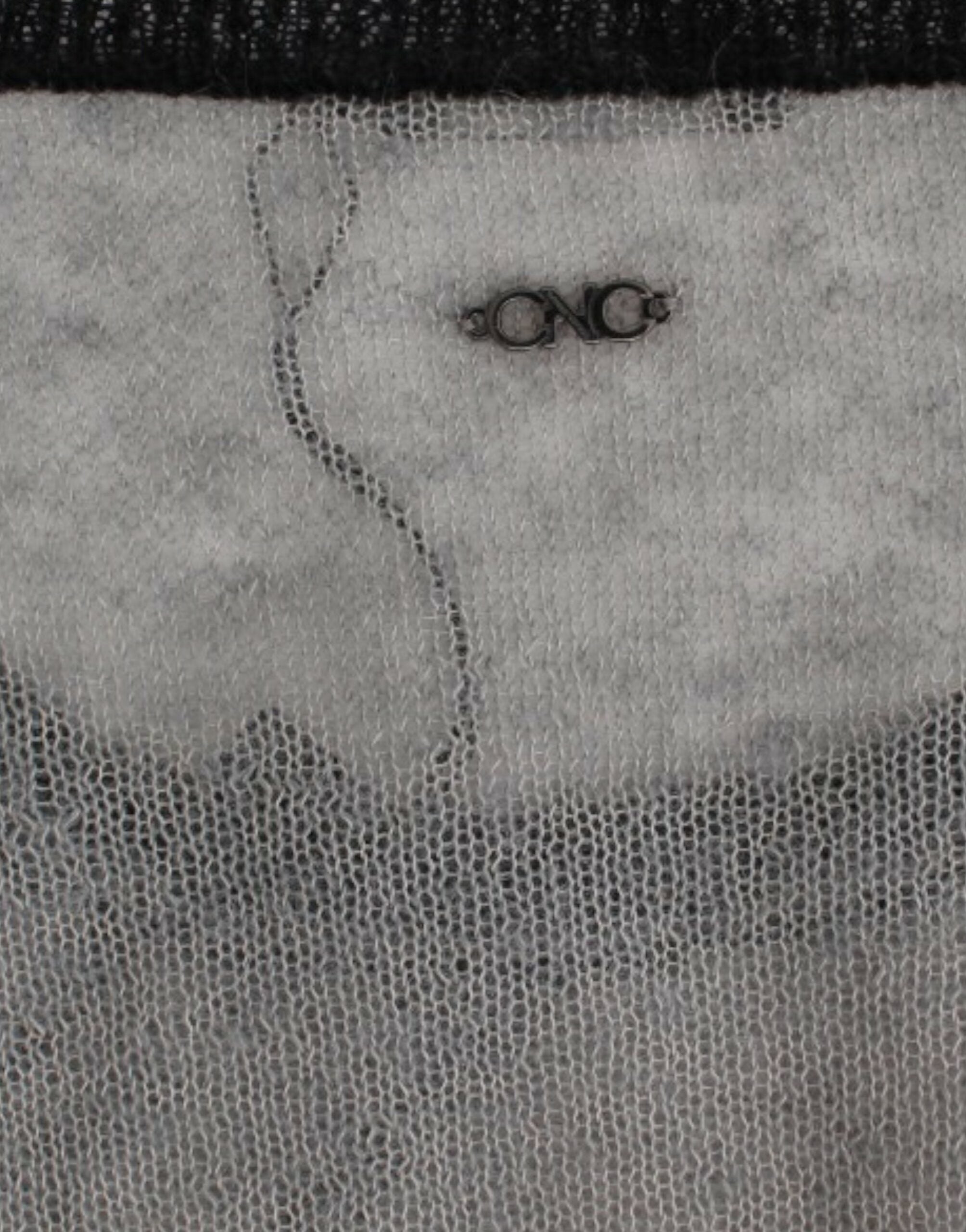 Costume National Gray embellished asymmetric Women's sweater