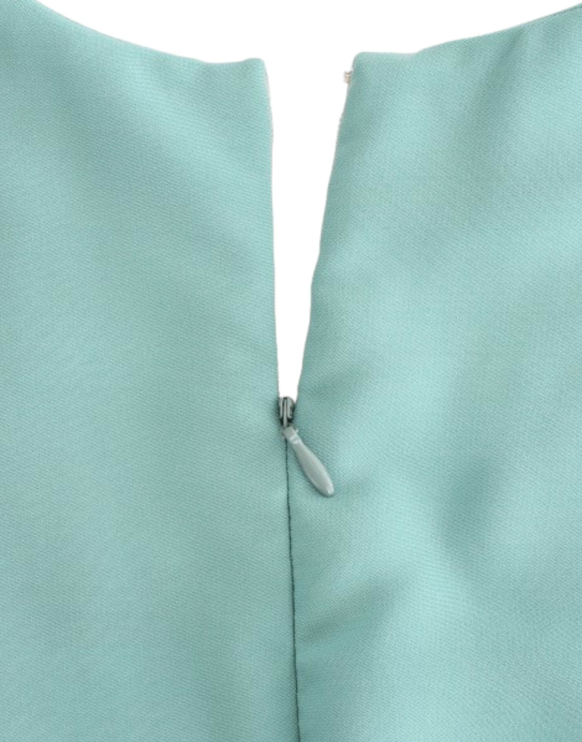 Costume National Green 3/4 sleeved sheath Women's dress