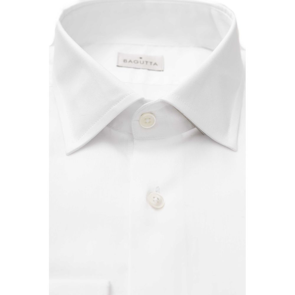Bagutta White Cotton Men's Men's Shirt