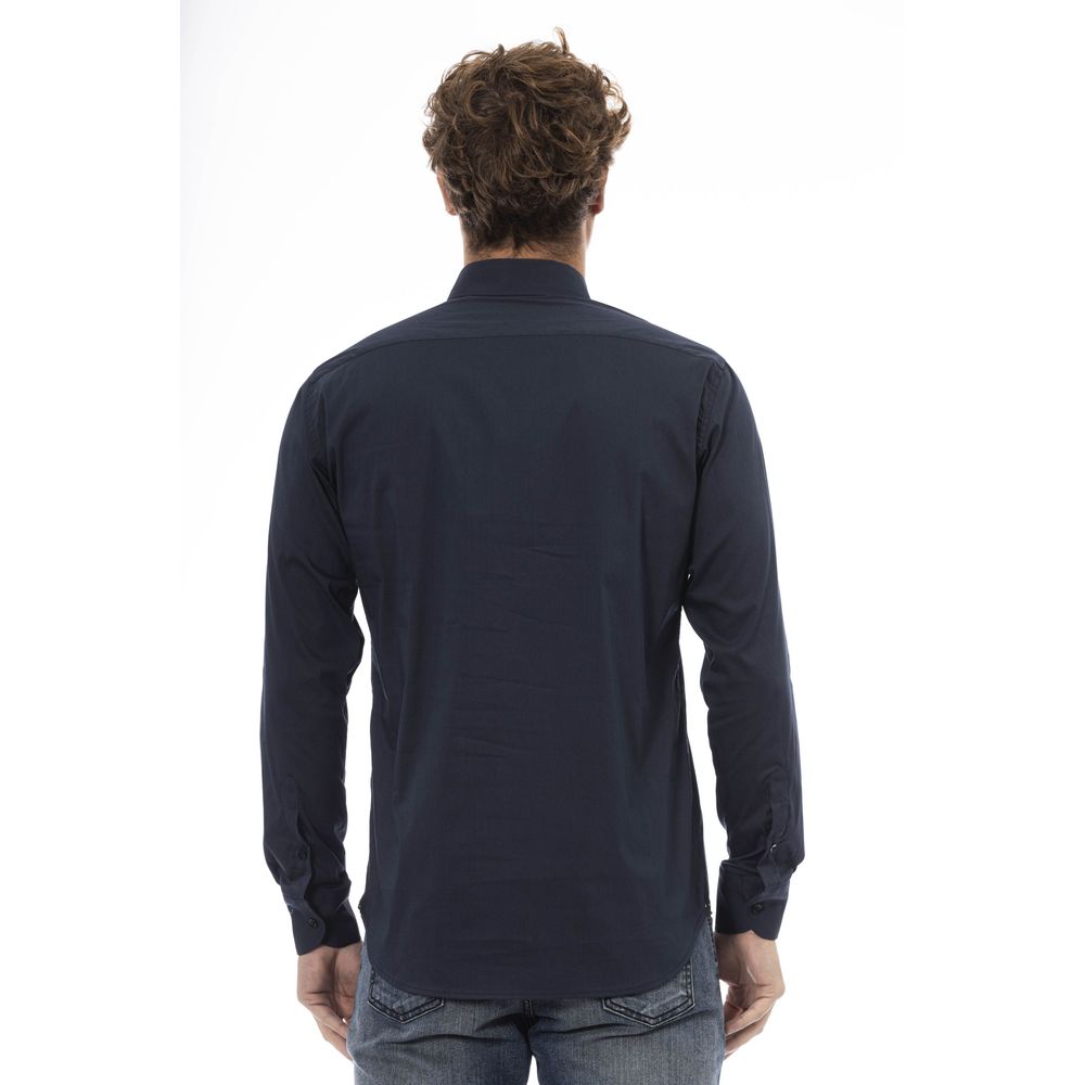 Baldinini Trend Blue Cotton Men Men's Shirt