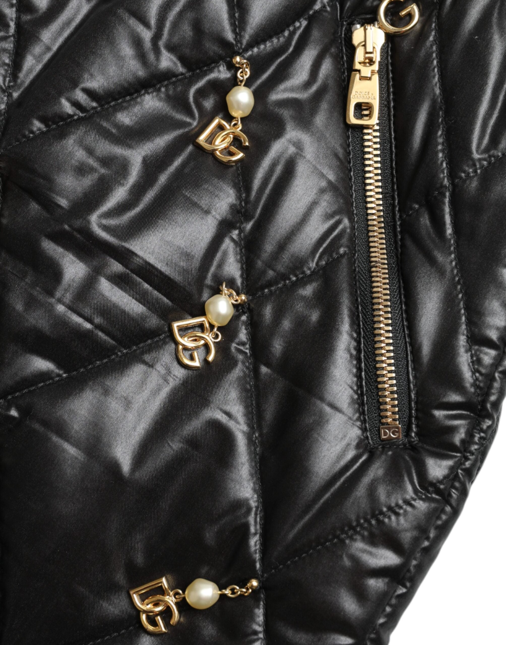 Dolce & Gabbana Black Embellished High Waist Hot Pants Women's Shorts