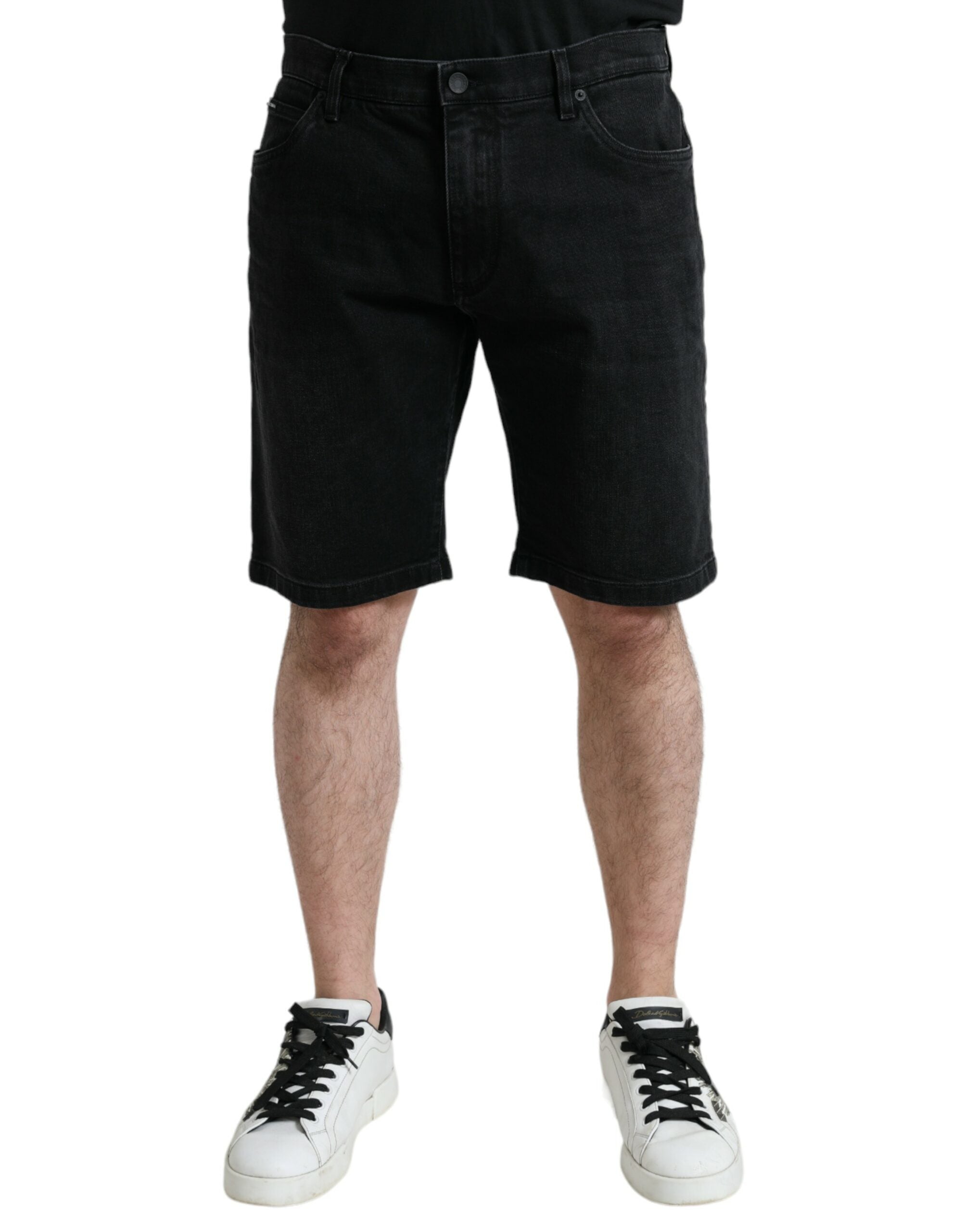 Dolce & Gabbana Chic Black Bermuda Denim Men's Shorts