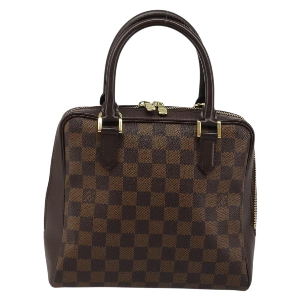 Louis Vuitton Triana Damier Ebene Brown Canvas Handbag (Pre-Owned)