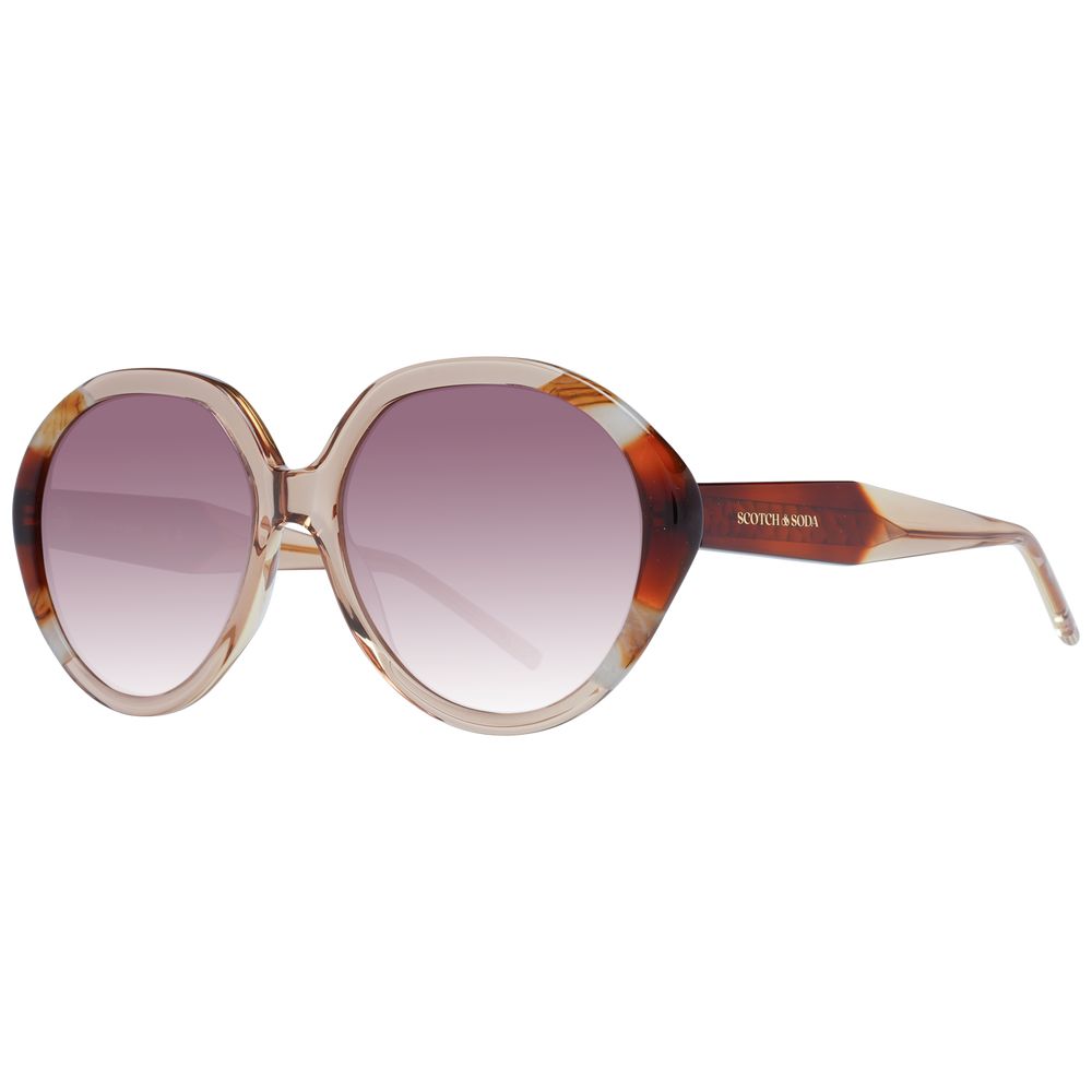 Scotch & Soda Brown Acetate Women's Sunglasses