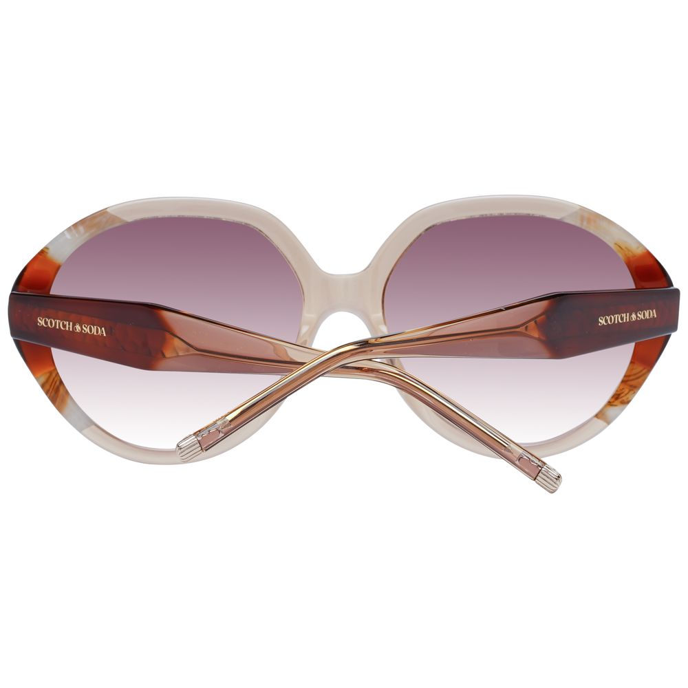 Scotch & Soda Brown Acetate Women's Sunglasses