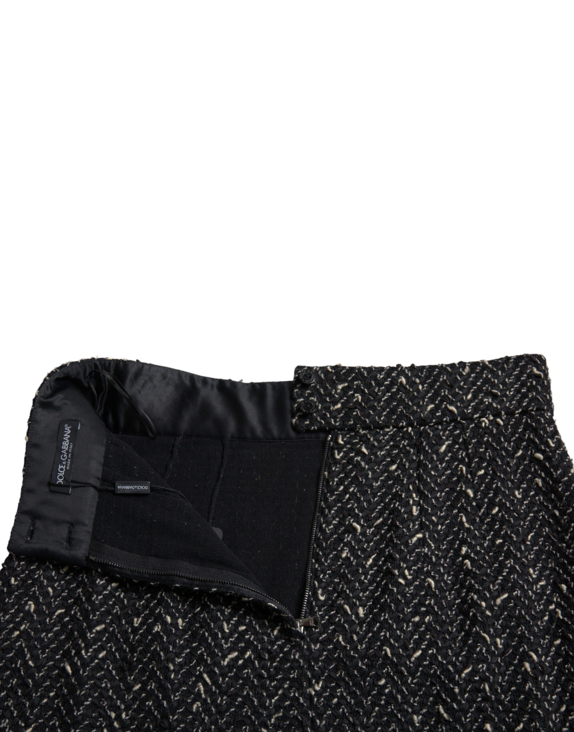 Dolce & Gabbana Elegant Tweed High-Waist Mini Women's Skirt