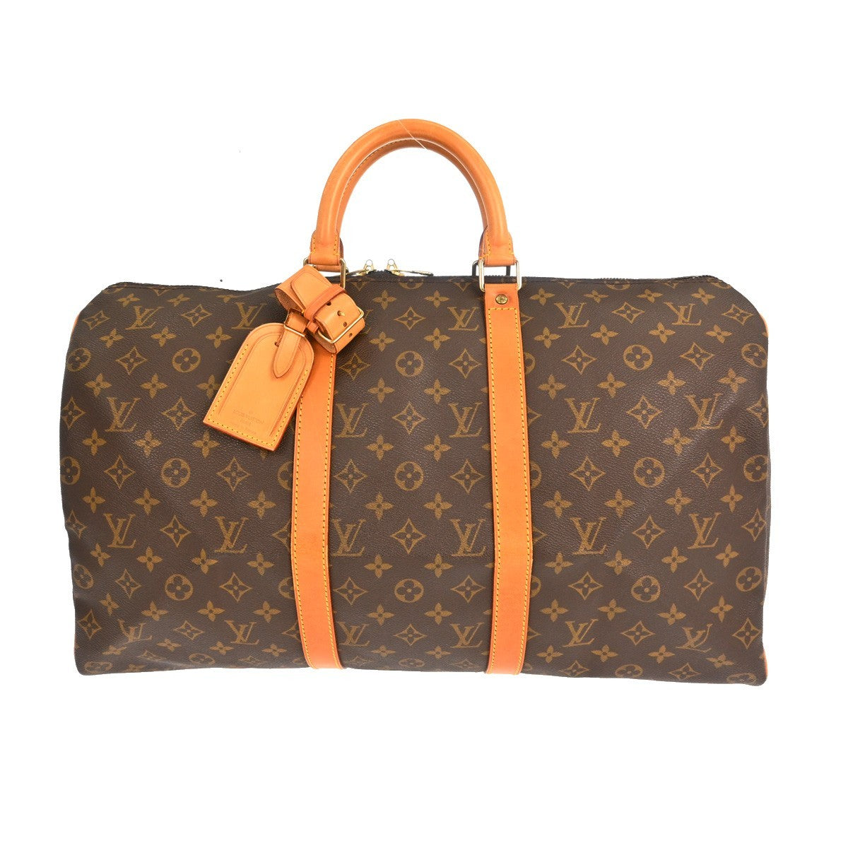 Louis Vuitton Keepall Monogram Canvas Brown Canvas Travel Bag Bag (Pre-Owned)