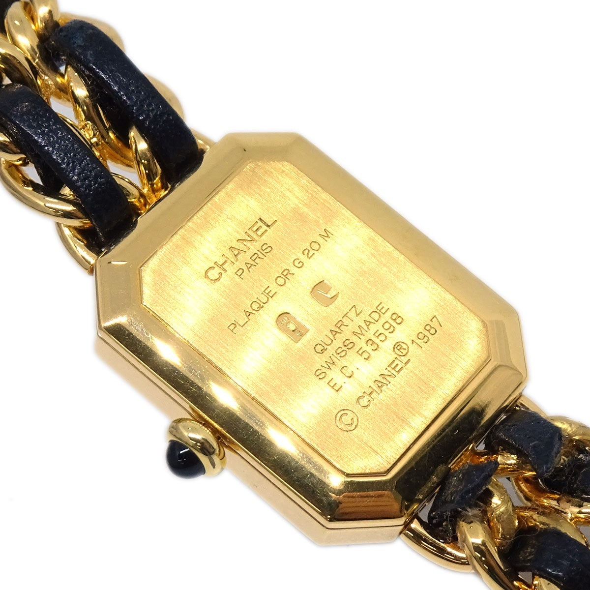 Chanel Premiere Rock Quartz Stainless Steel And Leather Watch (Pre-Owned)