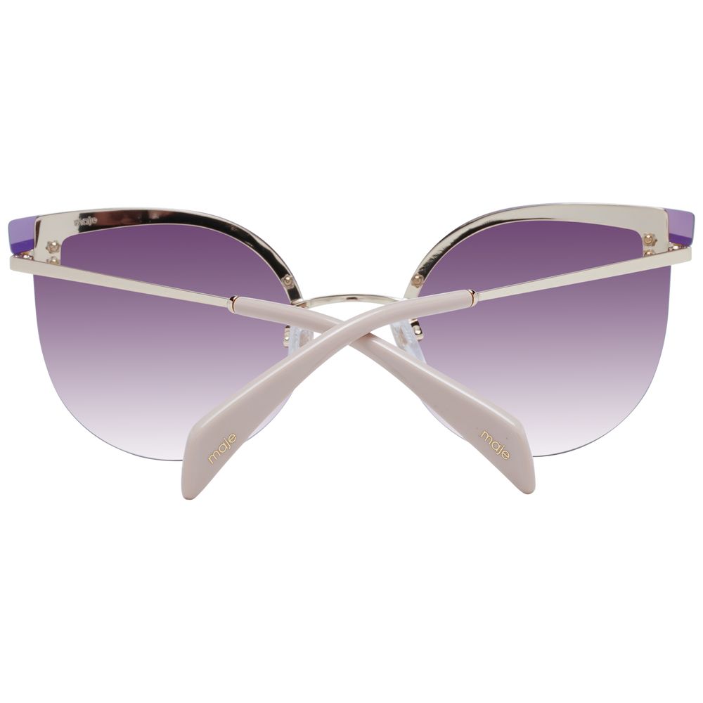 Maje Gold Stainless Steel Women's Sunglasses