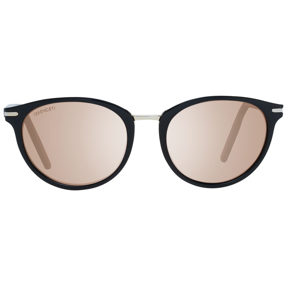 Serengeti Black Acetate & Metal Women's Sunglasses