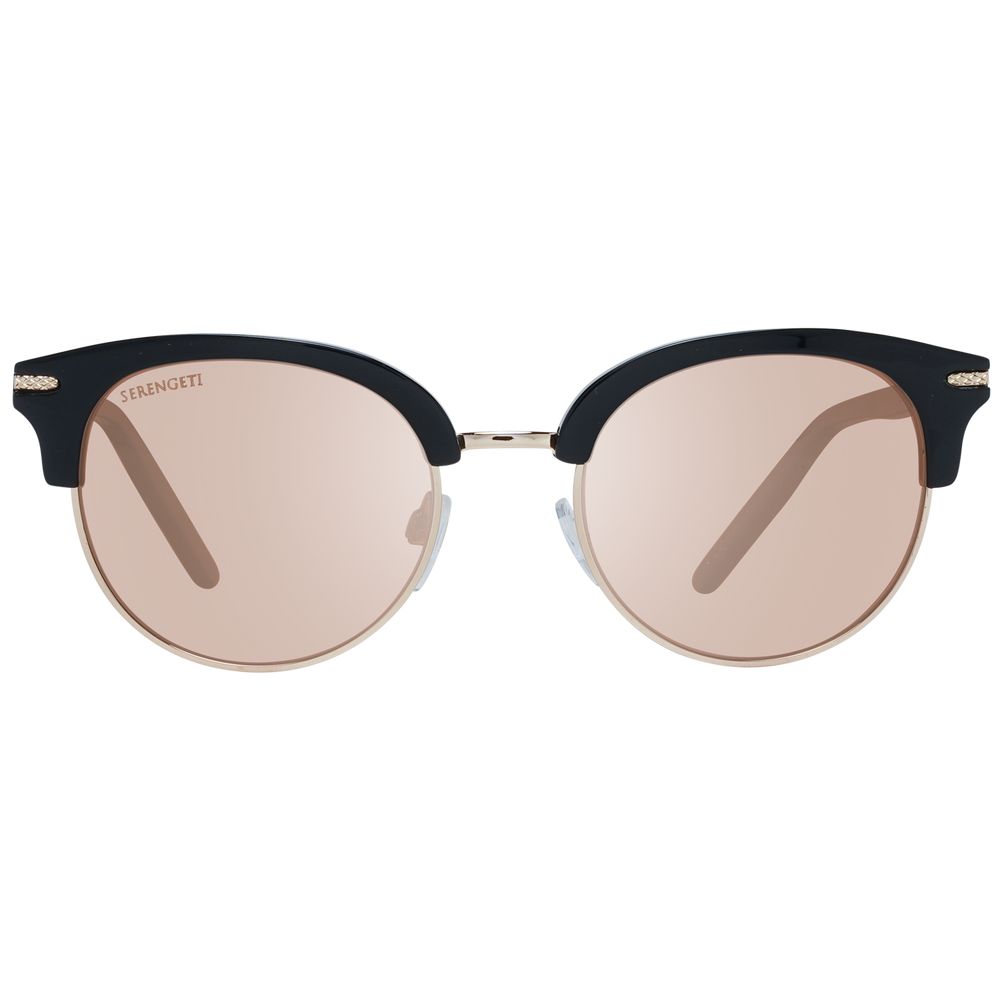 Serengeti Black Acetate & Metal Women's Sunglasses