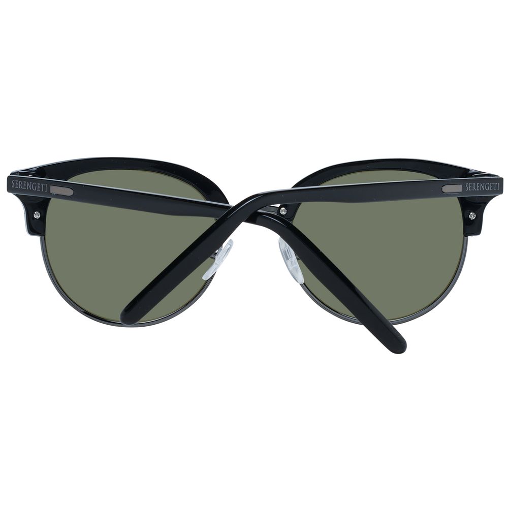 Serengeti Black Acetate & Metal Women's Sunglasses