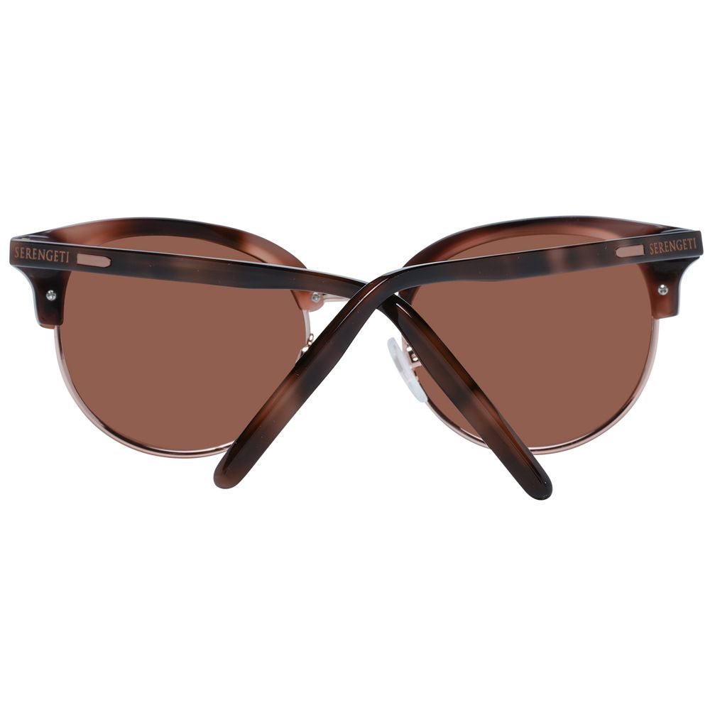 Serengeti Brown Acetate & Metal Women's Sunglasses