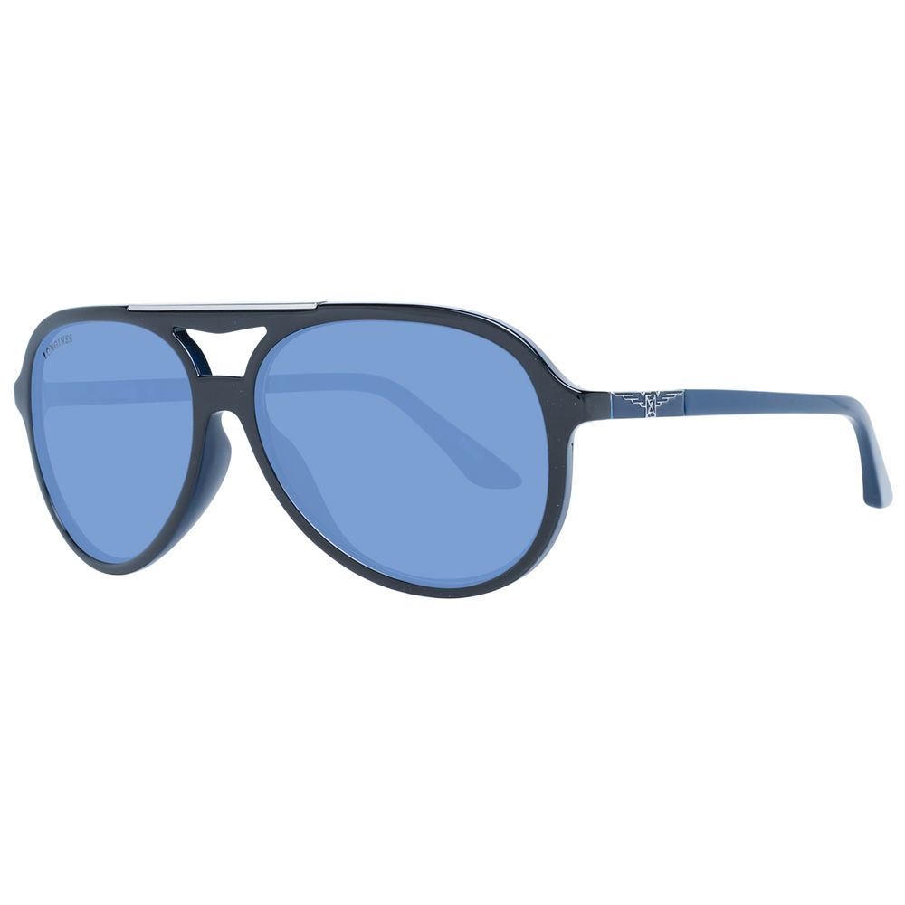 Longines Black Plastic Men's Sunglasses