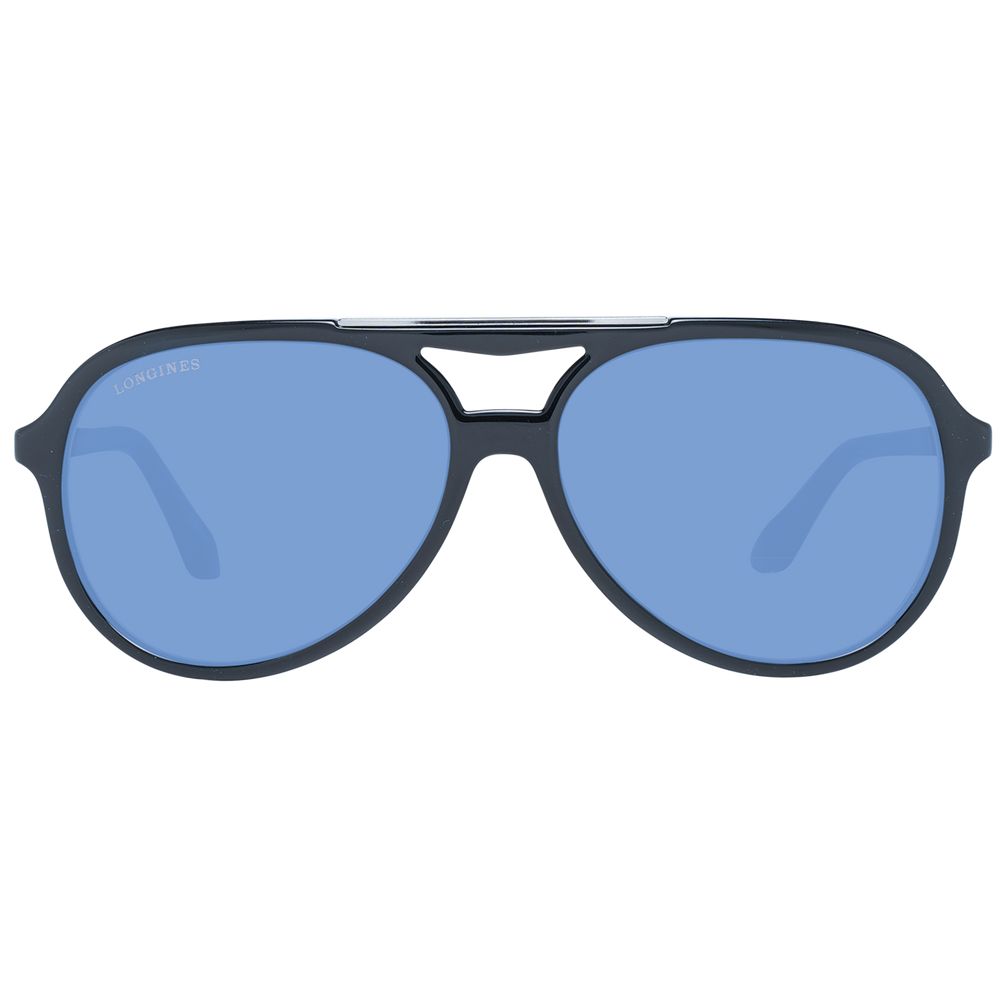 Longines Black Plastic Men's Sunglasses