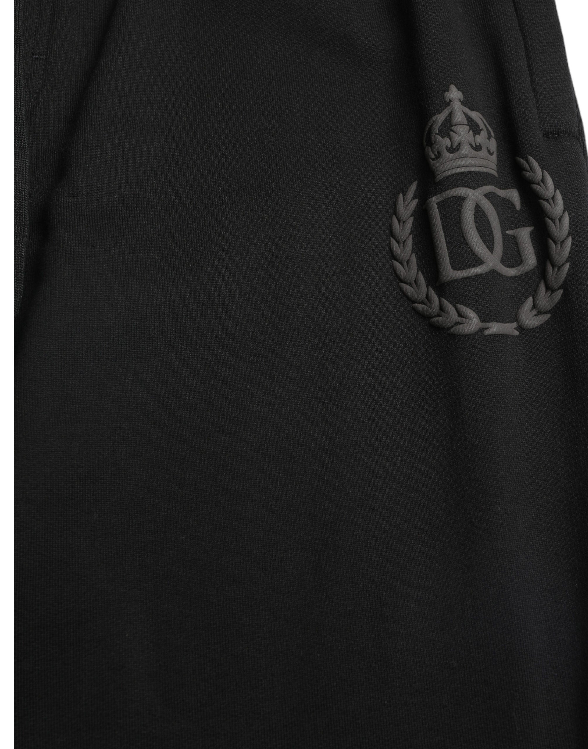 Dolce & Gabbana Black DG Logo Skinny Jogger SweatMen's Men's Pants
