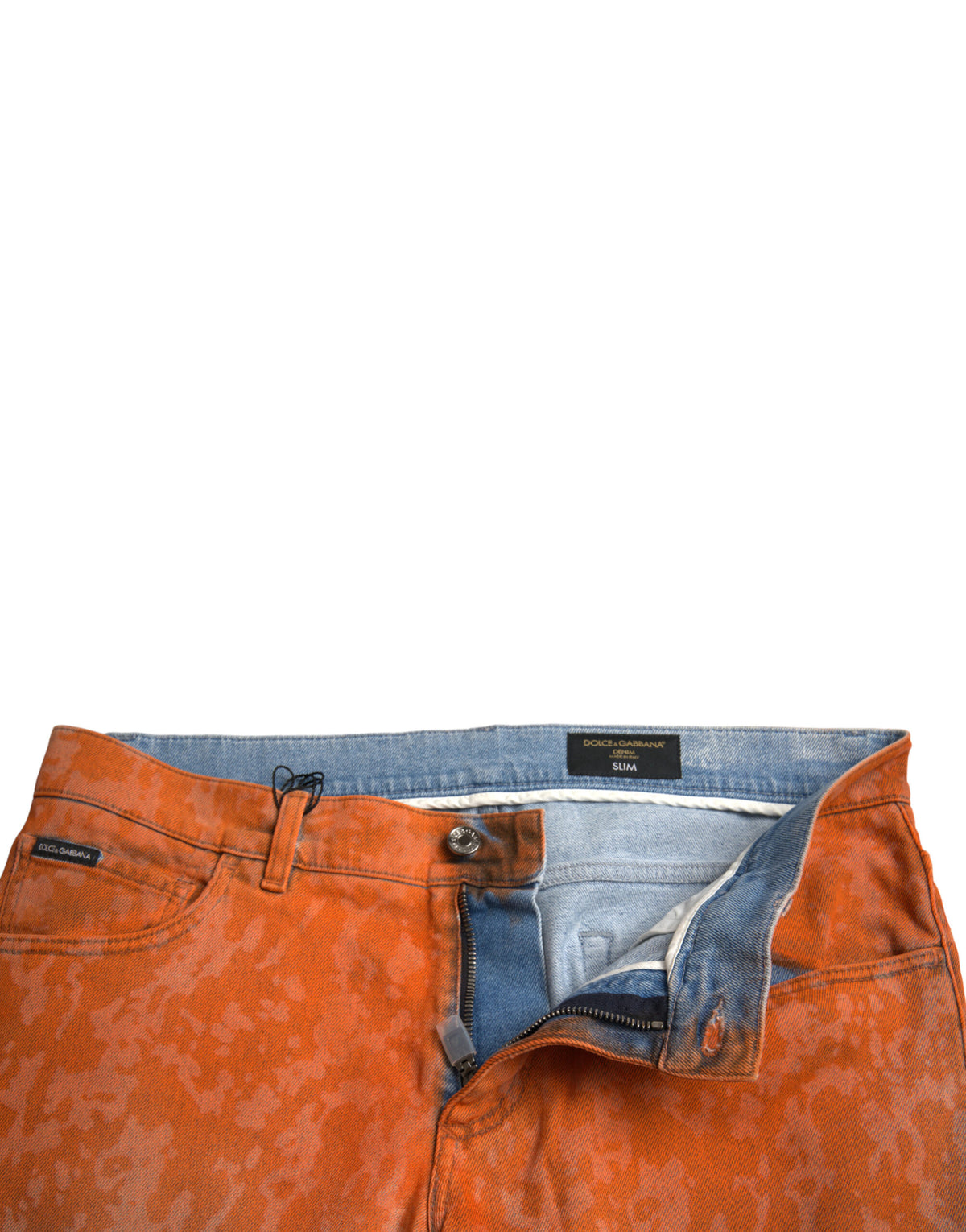 Dolce & Gabbana Multicolor Ombre Cotton Slim Fit Denim Men's Jeans