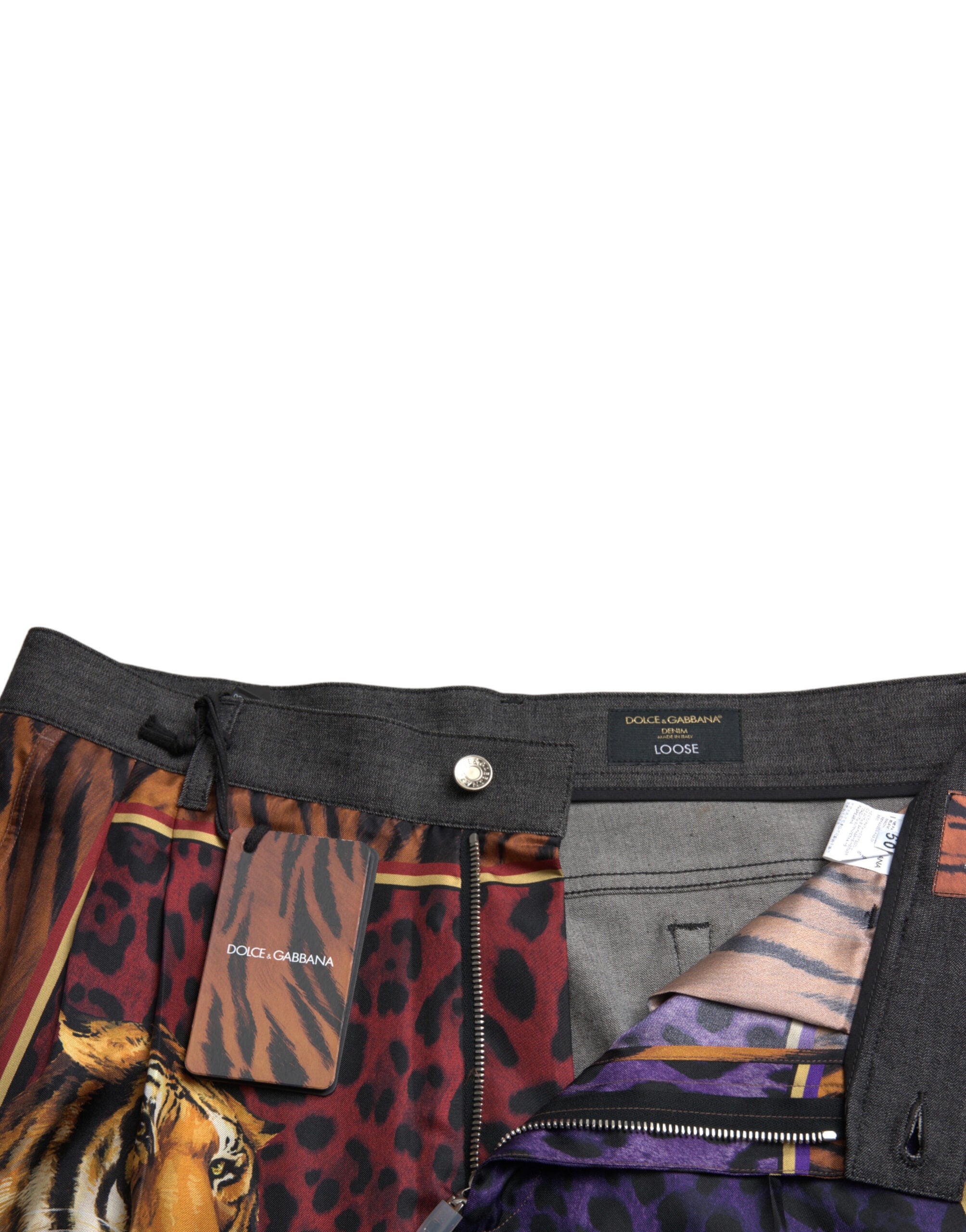 Dolce & Gabbana Black Embellished Cotton Skinny Denim Men's Jeans