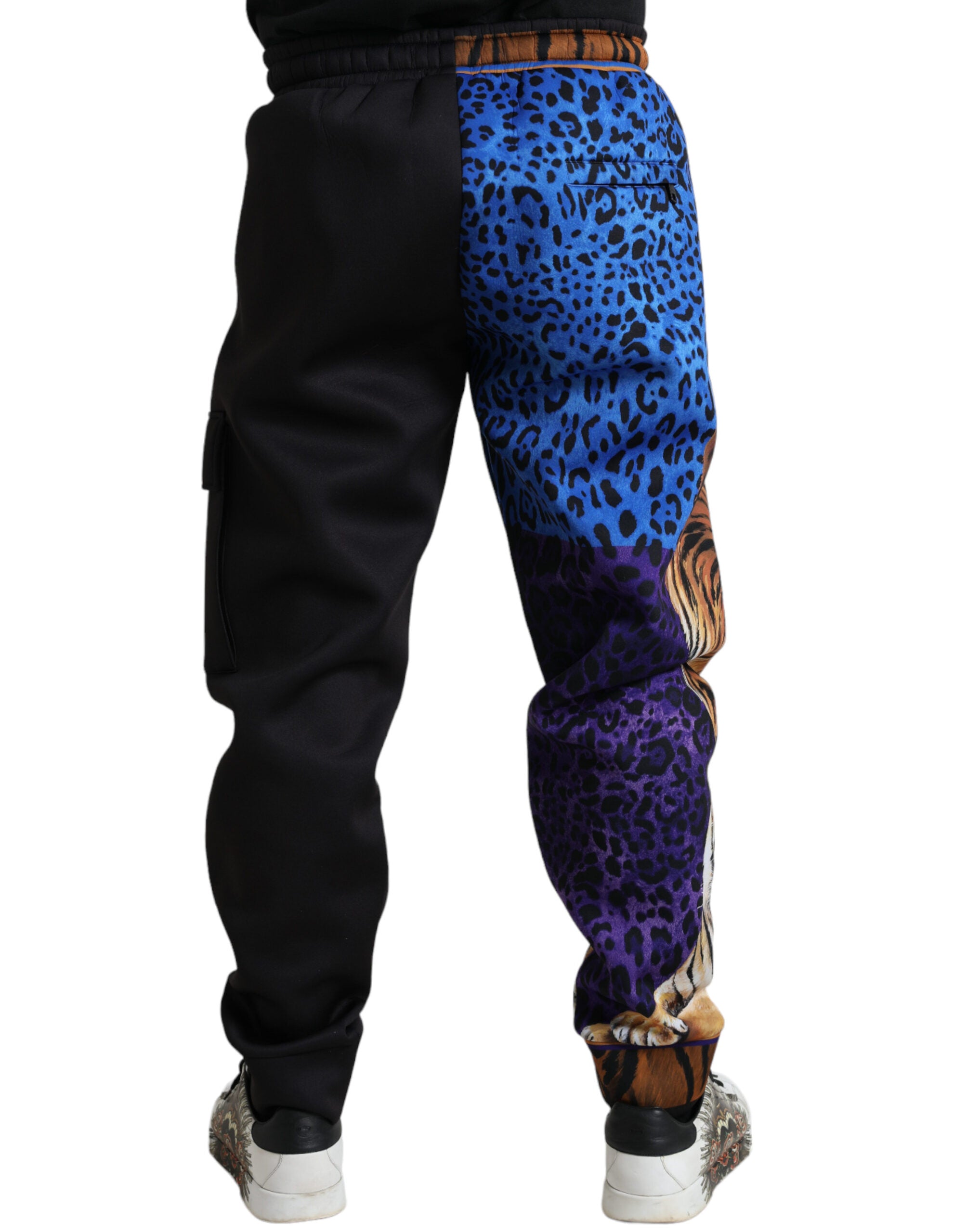 Dolce & Gabbana Elegant Tiger Print Men's Joggers