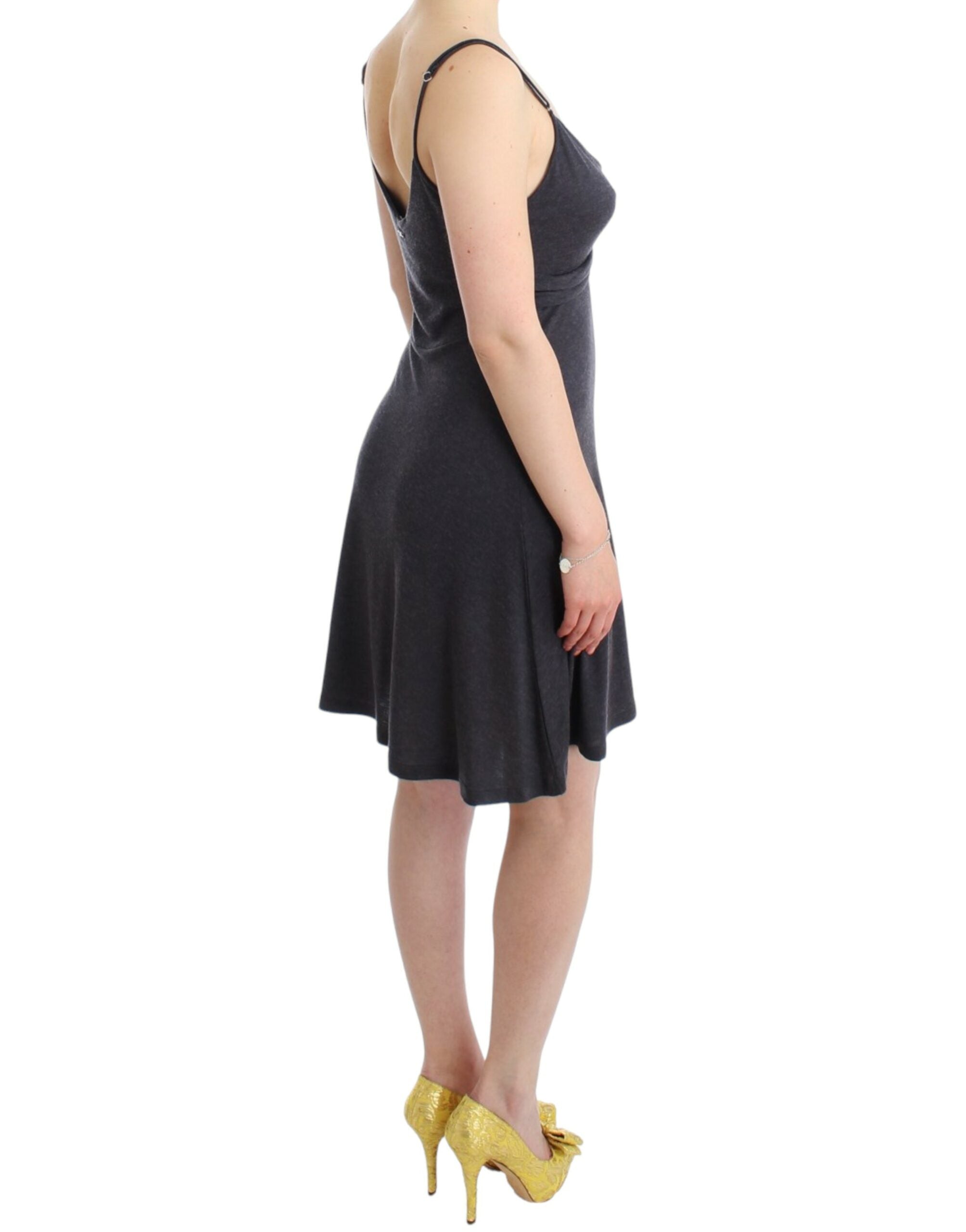 Costume National Gray knitted A-line Women's dress