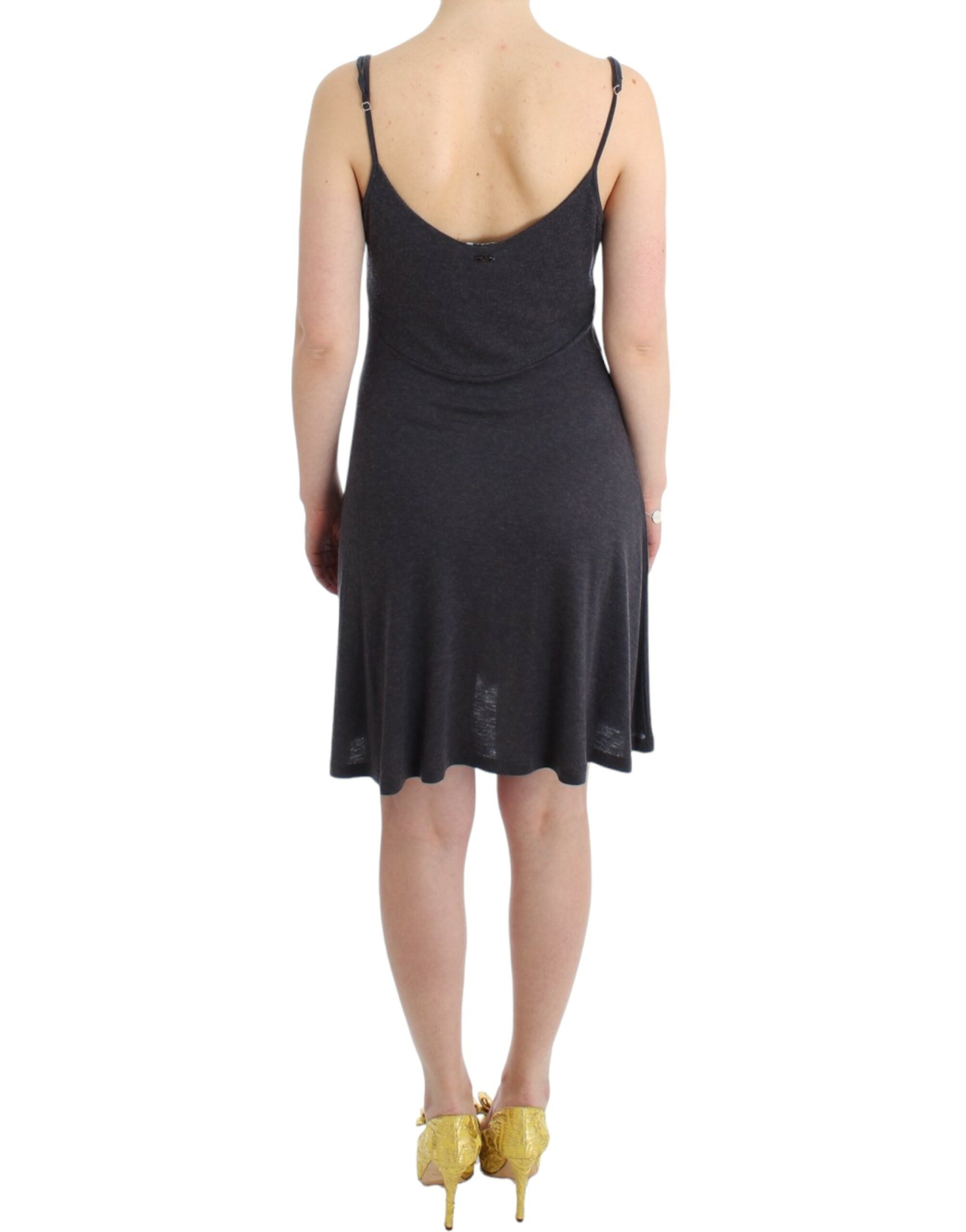 Costume National Gray knitted A-line Women's dress