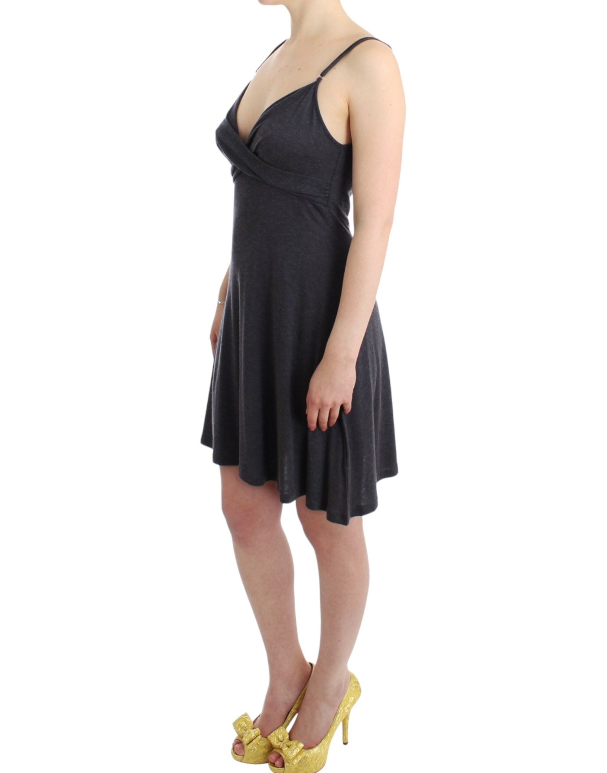 Costume National Gray knitted A-line Women's dress