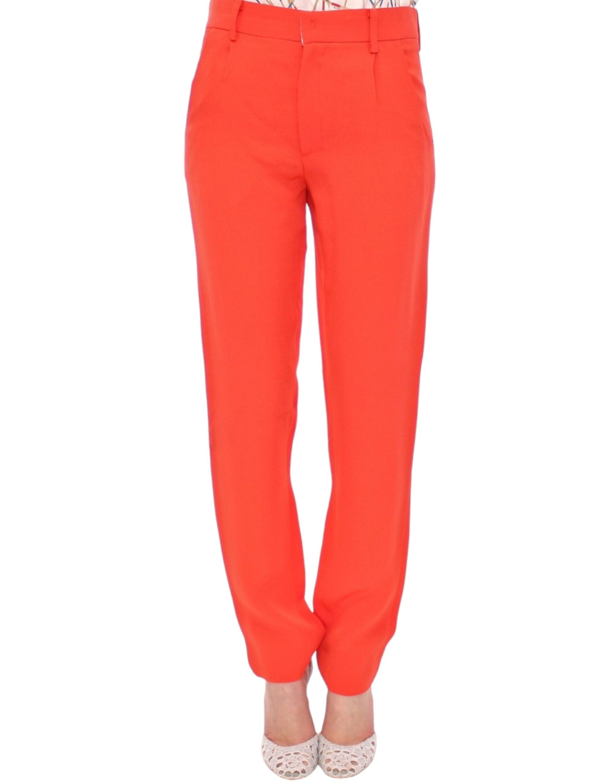 CO|TE Chic Orange Boyfriend Pants - Italian Women's Crafted
