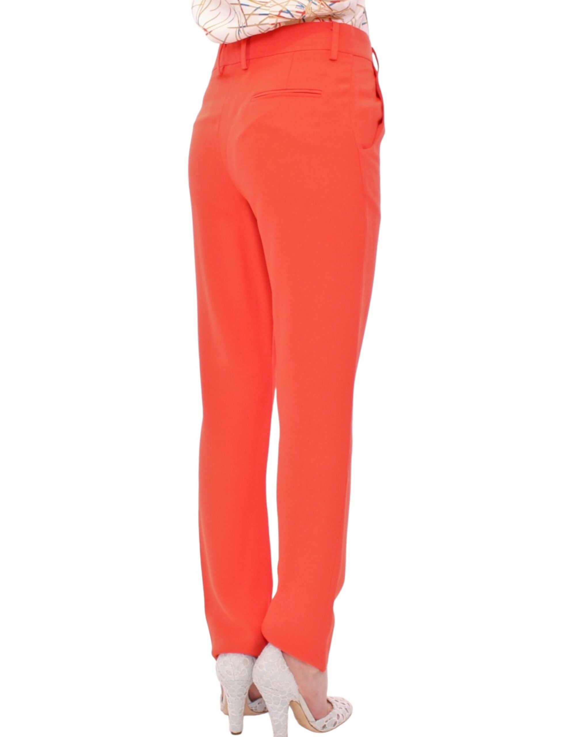 CO|TE Chic Orange Boyfriend Pants - Italian Women's Crafted