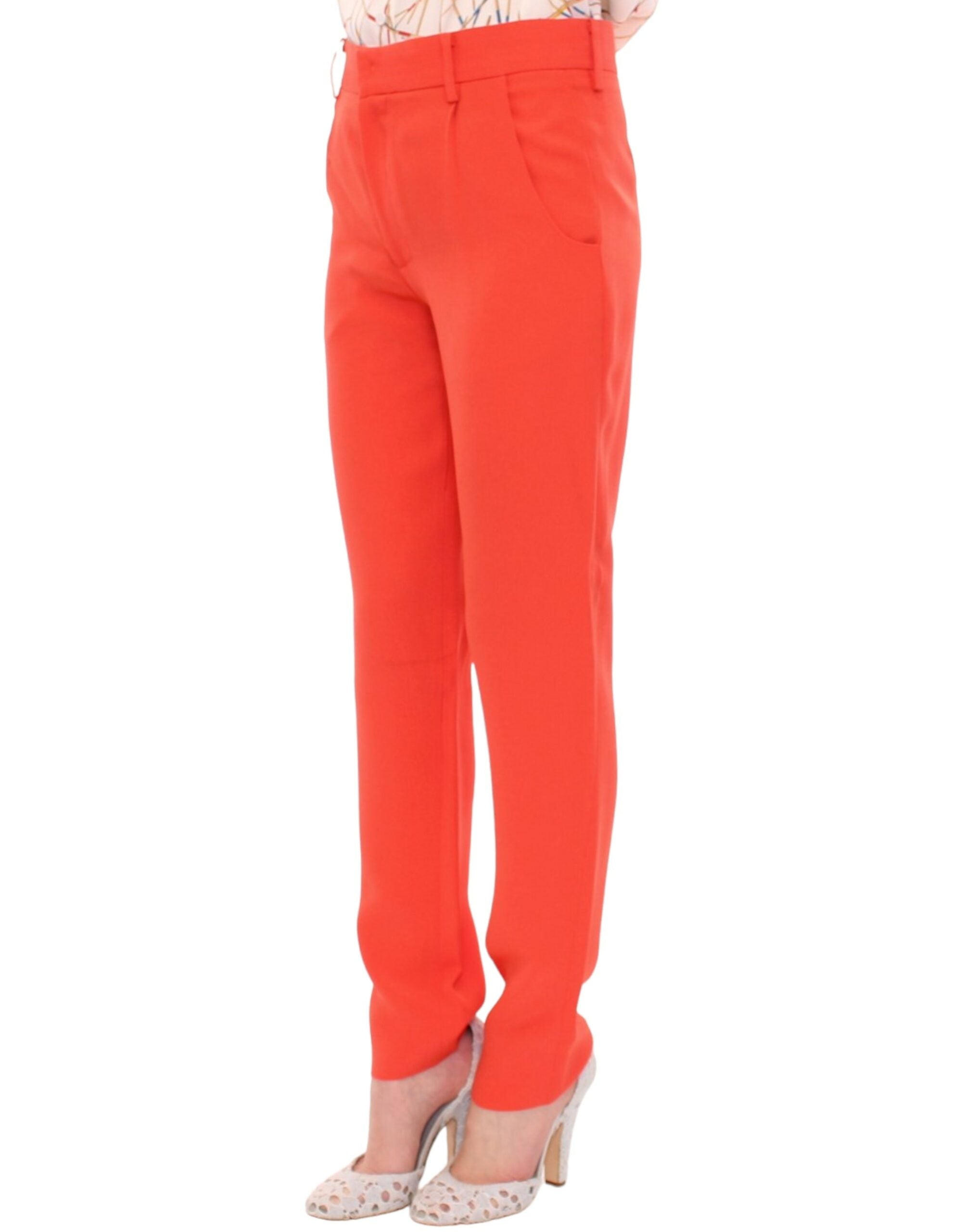 CO|TE Chic Orange Boyfriend Pants - Italian Women's Crafted