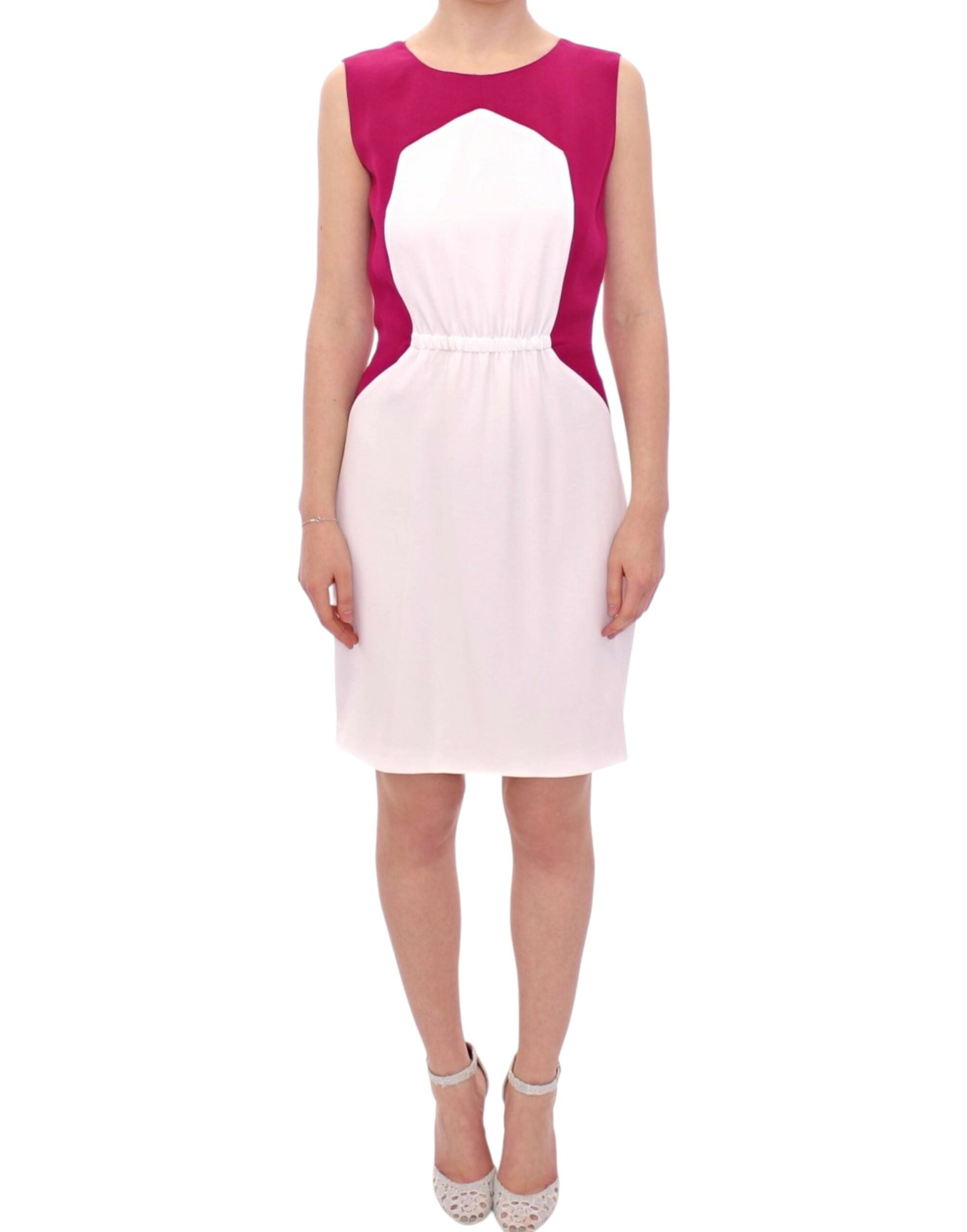CO|TE Chic Pink & White Shift Women's Dress