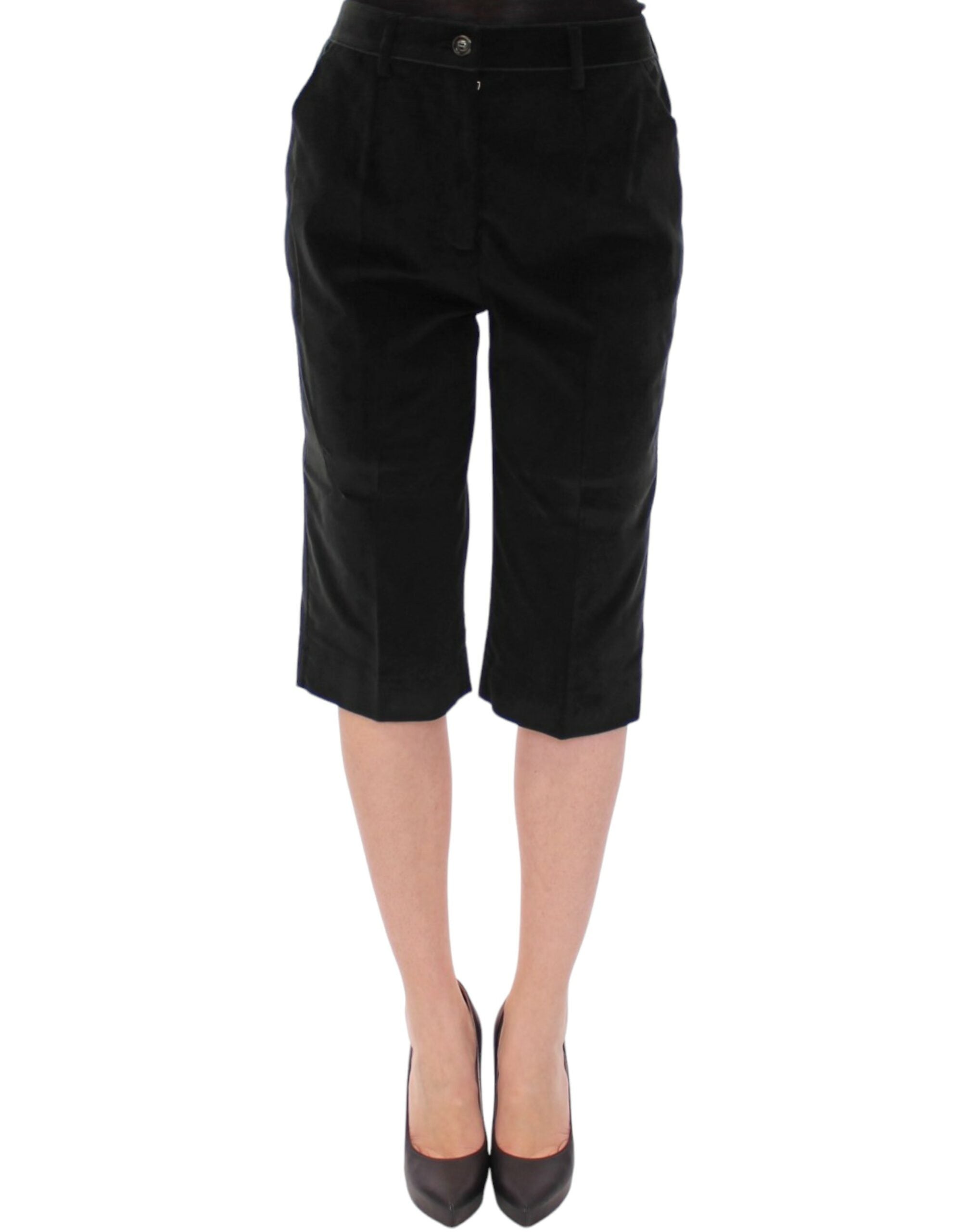Dolce & Gabbana Dark green cotton shorts Women's pants