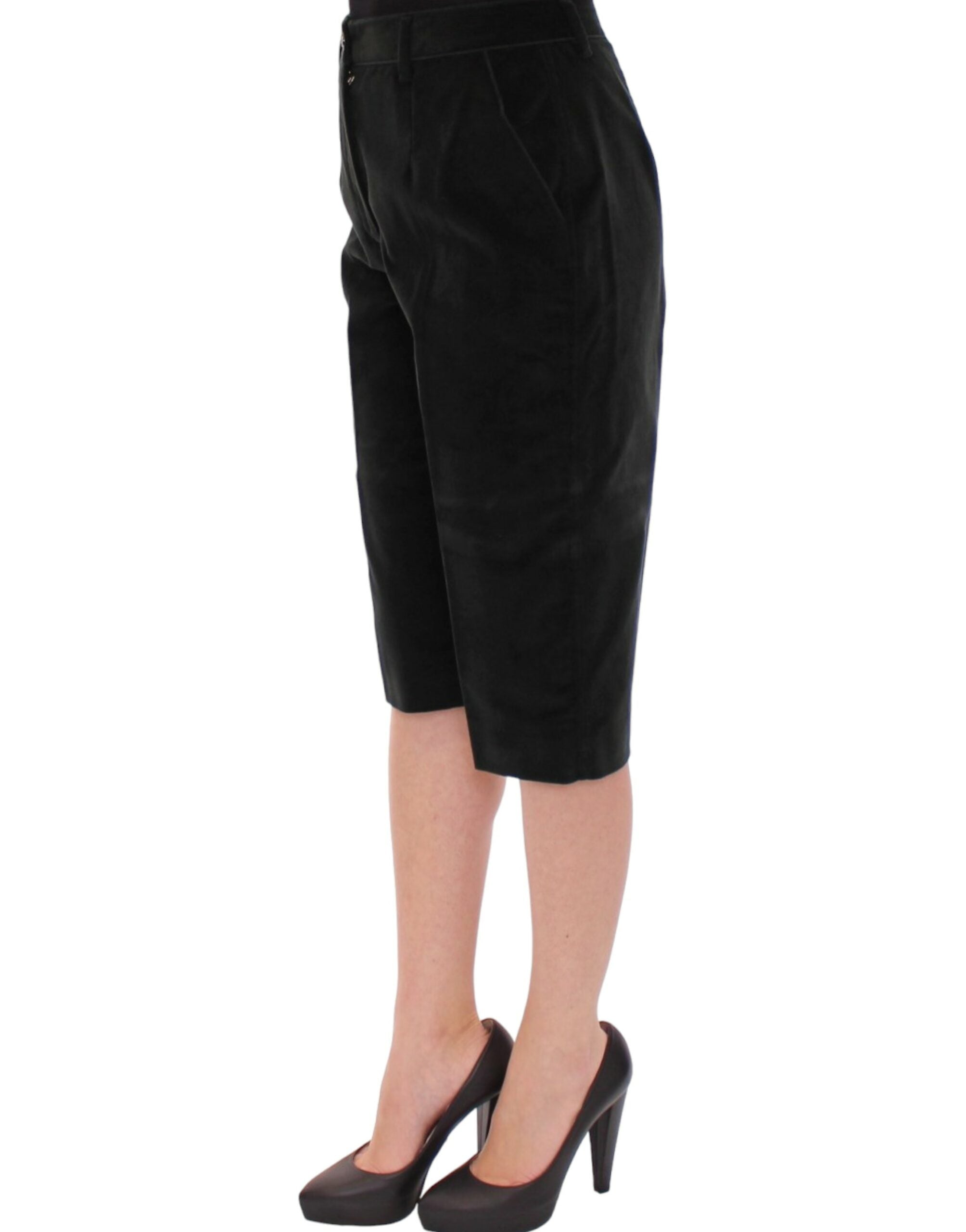 Dolce & Gabbana Dark green cotton shorts Women's pants