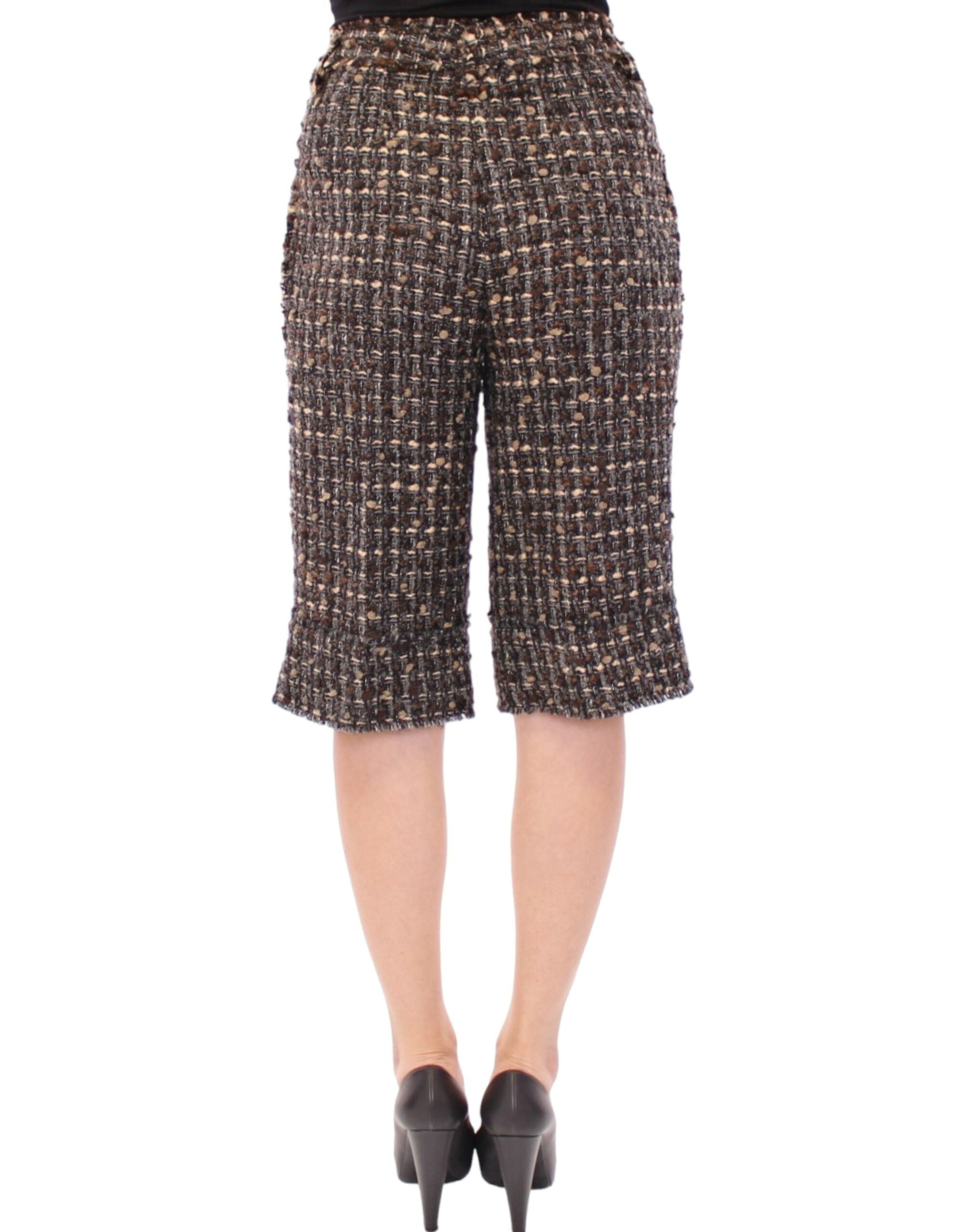 Dolce & Gabbana Elegant Multicolor Wool Blend Women's Shorts
