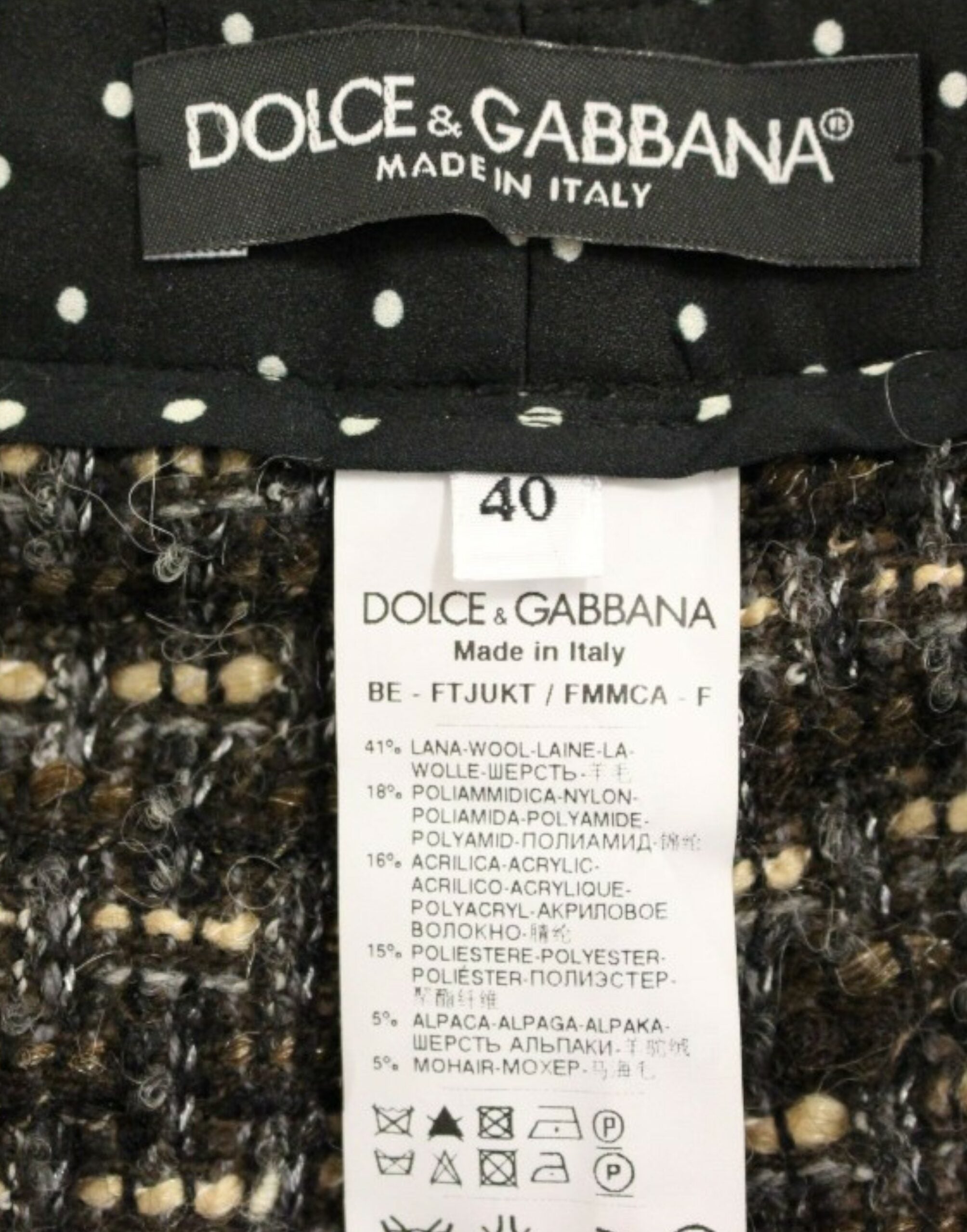 Dolce & Gabbana Elegant Multicolor Wool Blend Women's Shorts