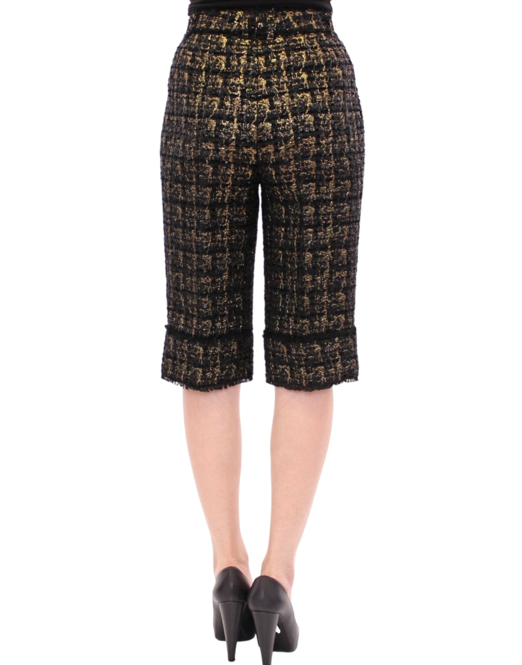 Dolce & Gabbana Black fabric shorts Women's pants