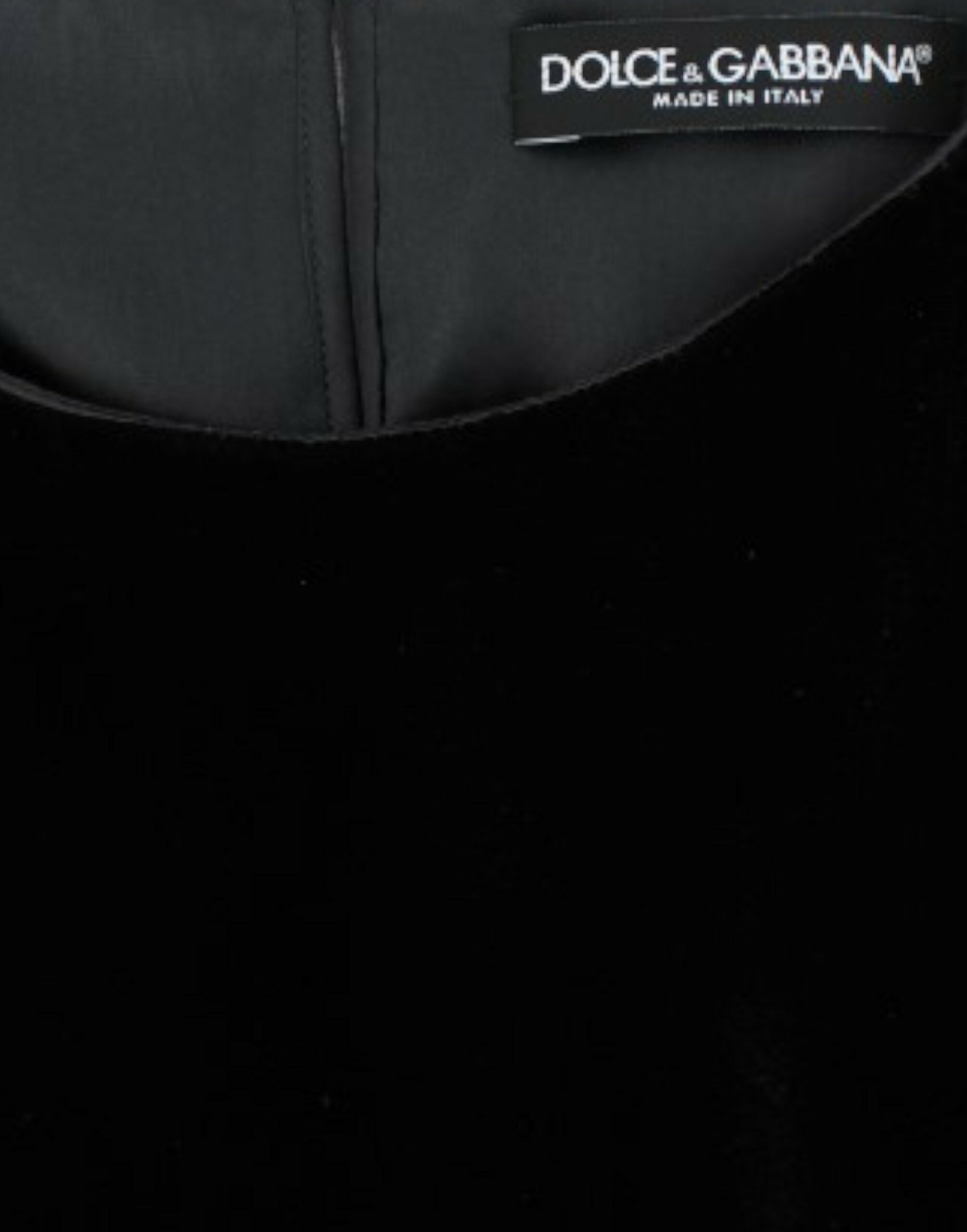 Dolce & Gabbana Black velvet shortsleeved Women's blouse