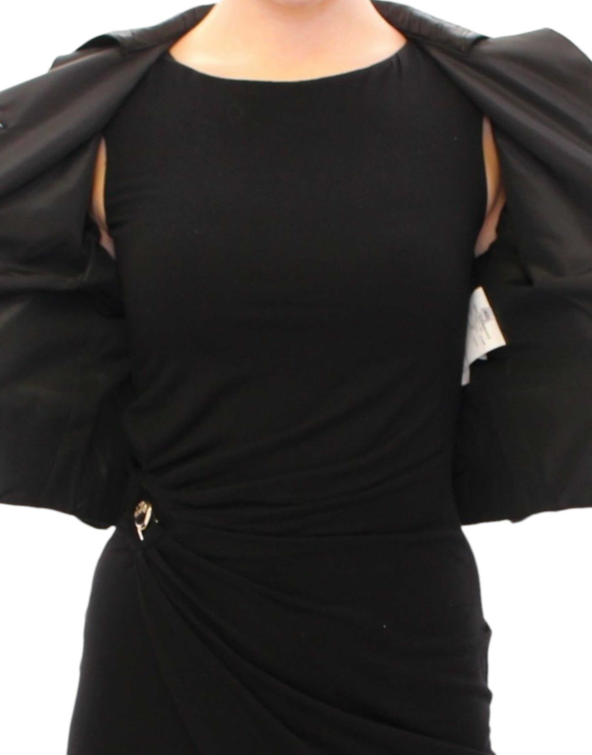 Dolce & Gabbana Black Short Bolero Shrug Jacket Women's Coat