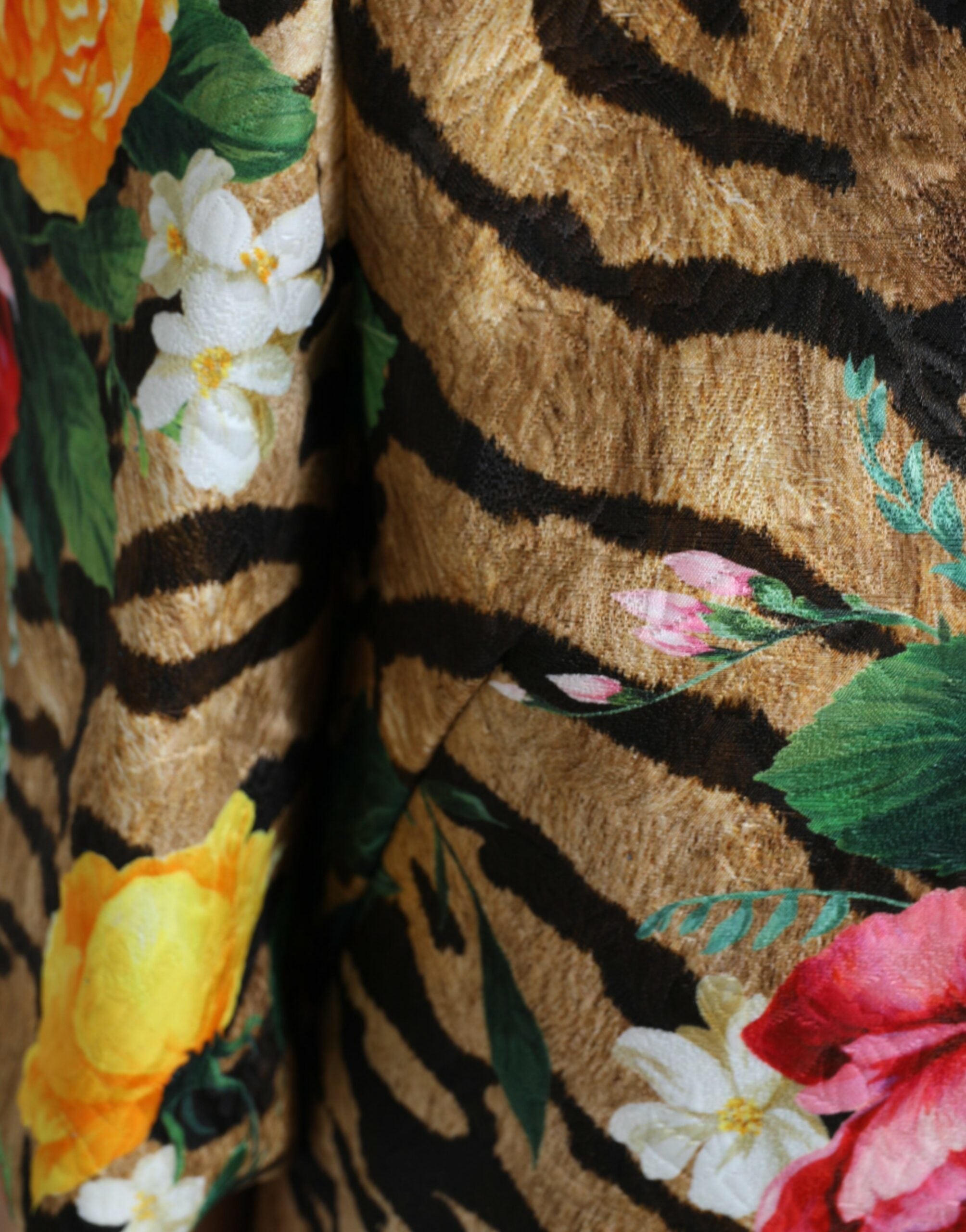 Dolce & Gabbana Animal & Floral Print Mini Shift Women's Dress