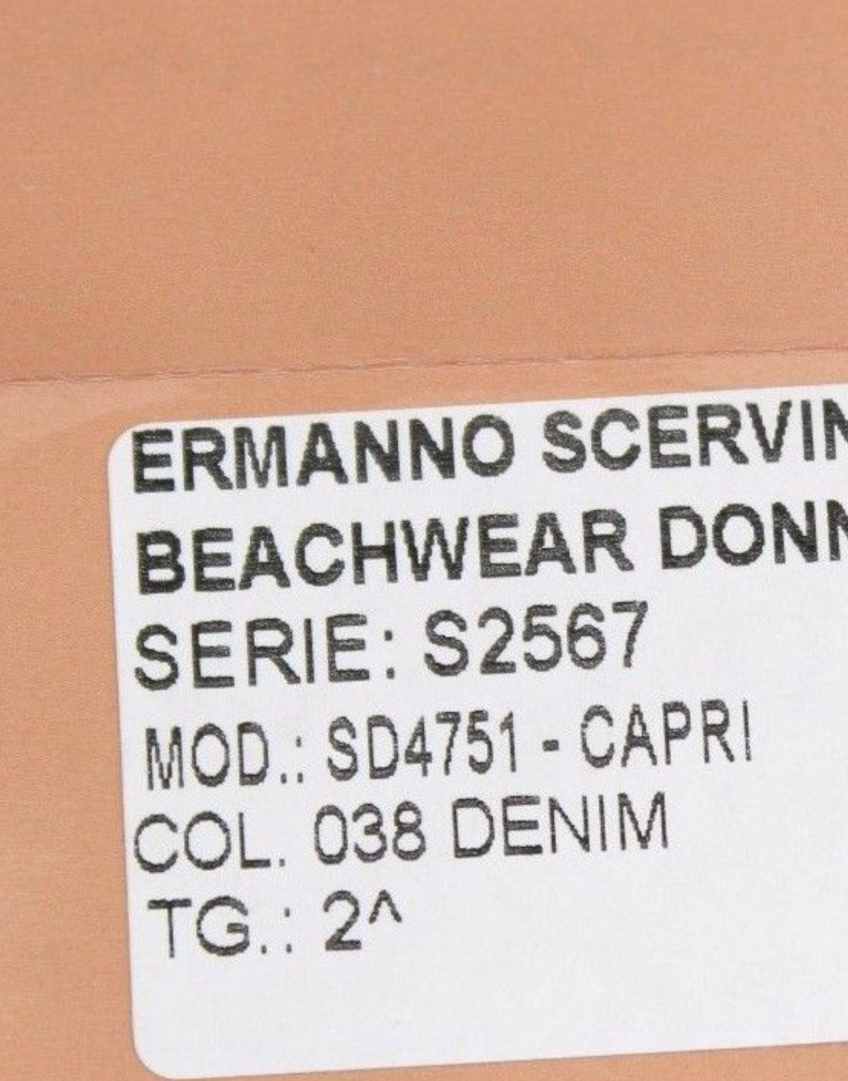 Ermanno Scervino Beachwear Blue Jeans Capri Pants Women's Cropped